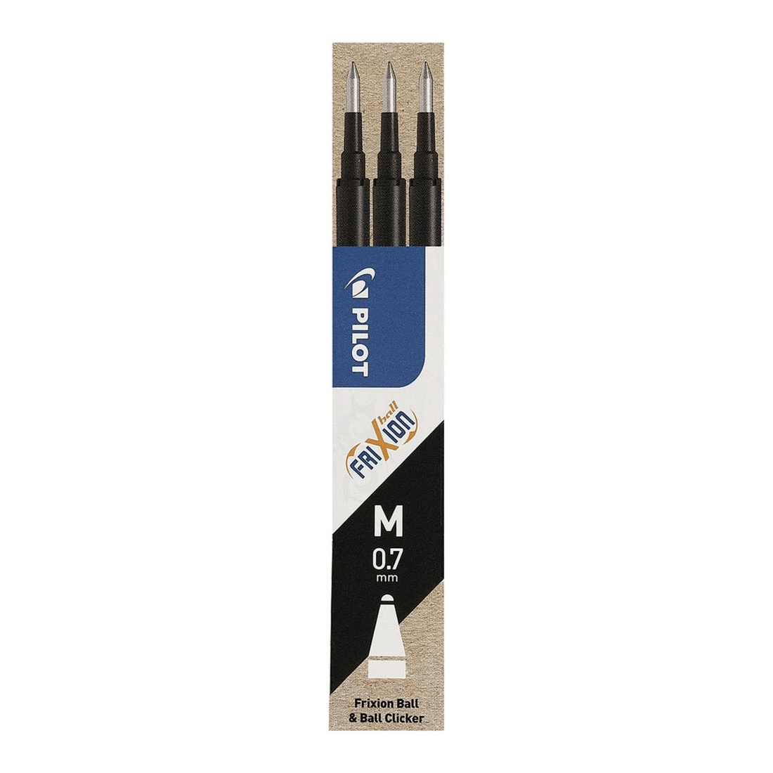 3 PILOT FriXion Erasable Gel Ink Refill 0.7mm Black 3 Pack, 3 of 8