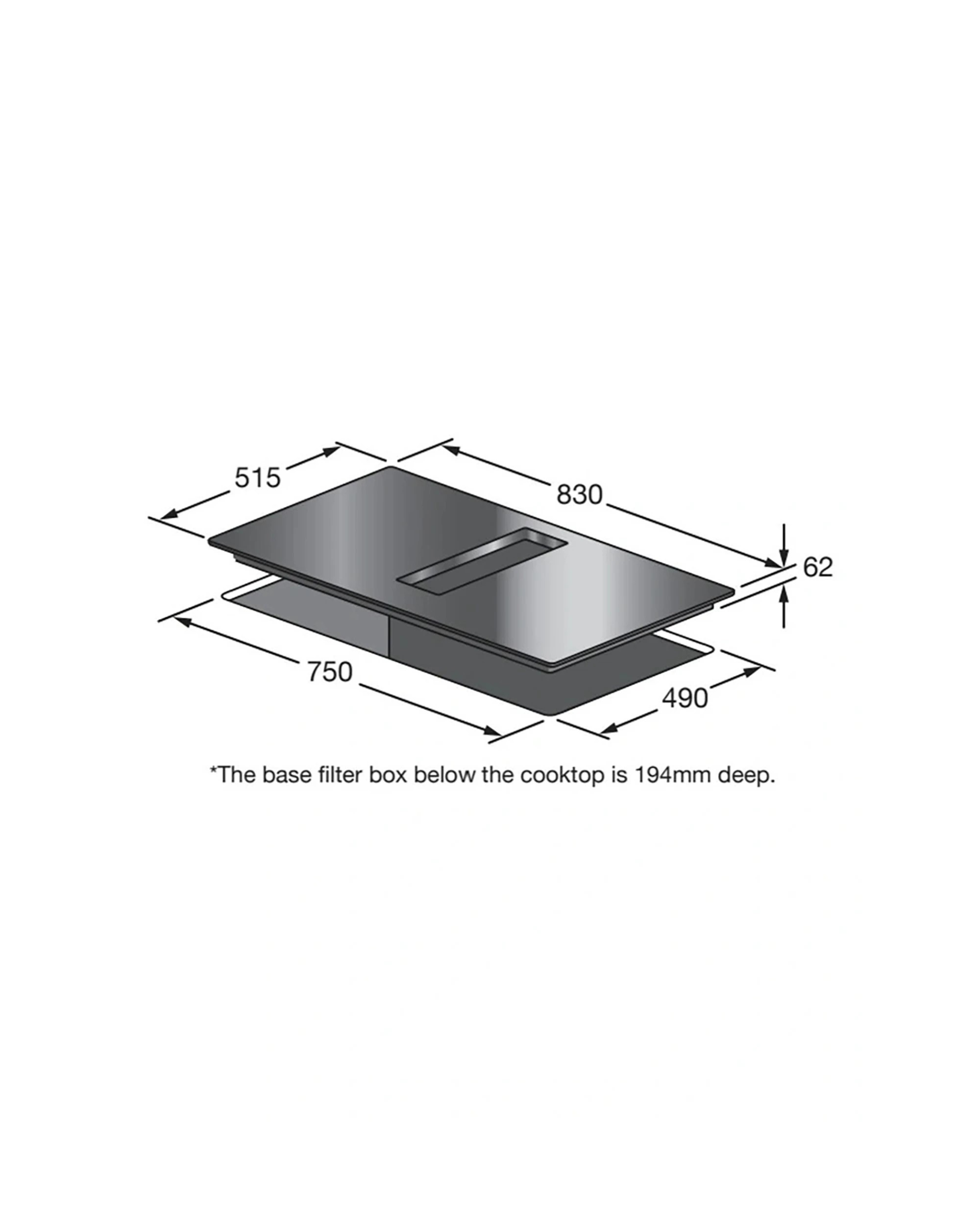 6 Kleenmaid Induction Cooktop With Integrated Air Extraction System 90cm Black, 6 of 6