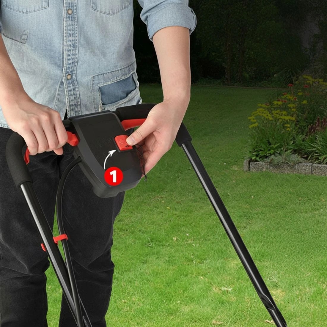 7 Giantz Lawn Mower Cordless 40V Battery Electric Lawnmower 34cm Width - Multi, 7 of 8