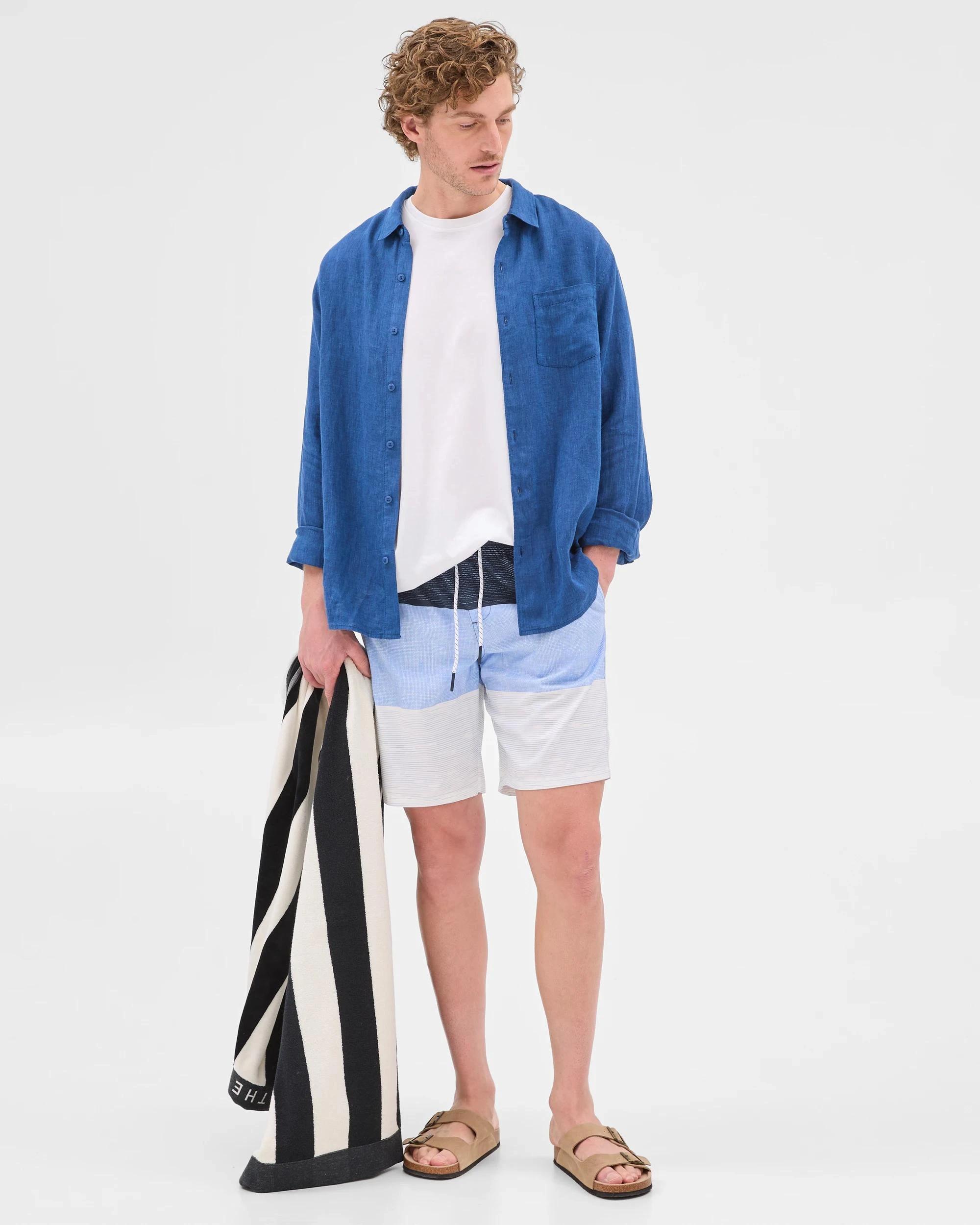 1 Target Blocked Swim Boardshorts BLUE, 1 of 10