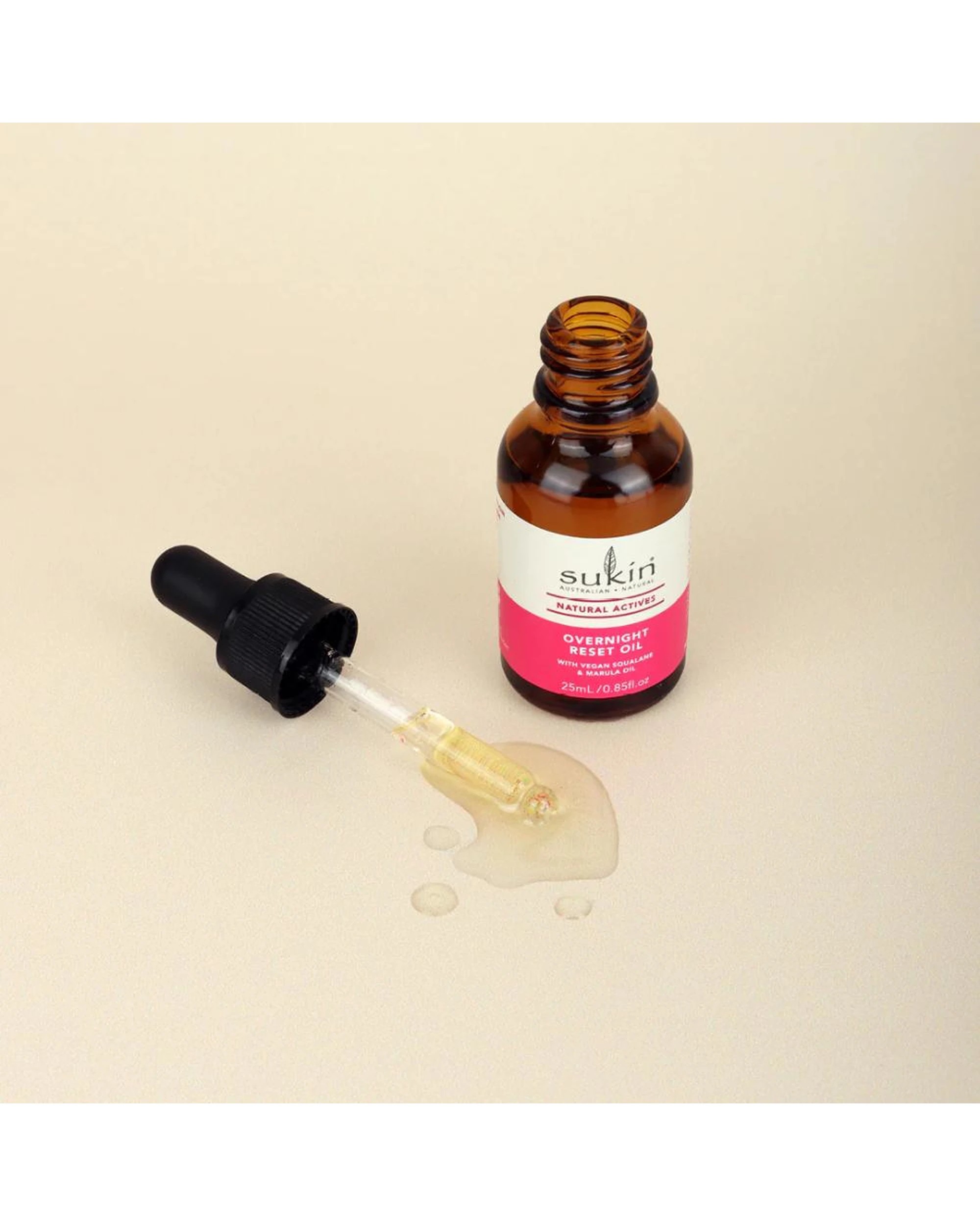 7 3 x Sukin Natural Actives Overnight Reset Facial Oil 25mL, 7 of 7