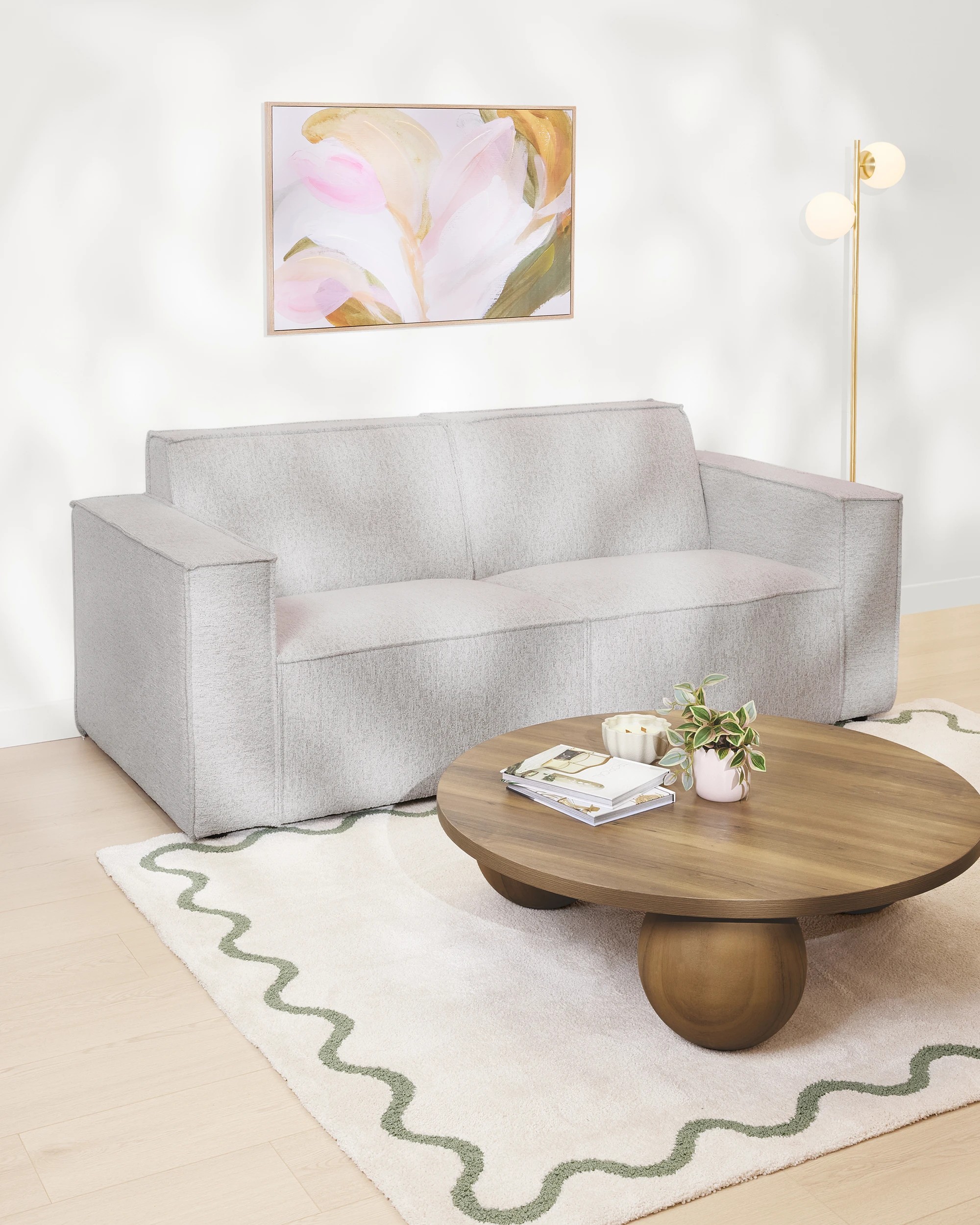 1 Jax 2.5 Seat Modular Sofa - Cream, 1 of 9