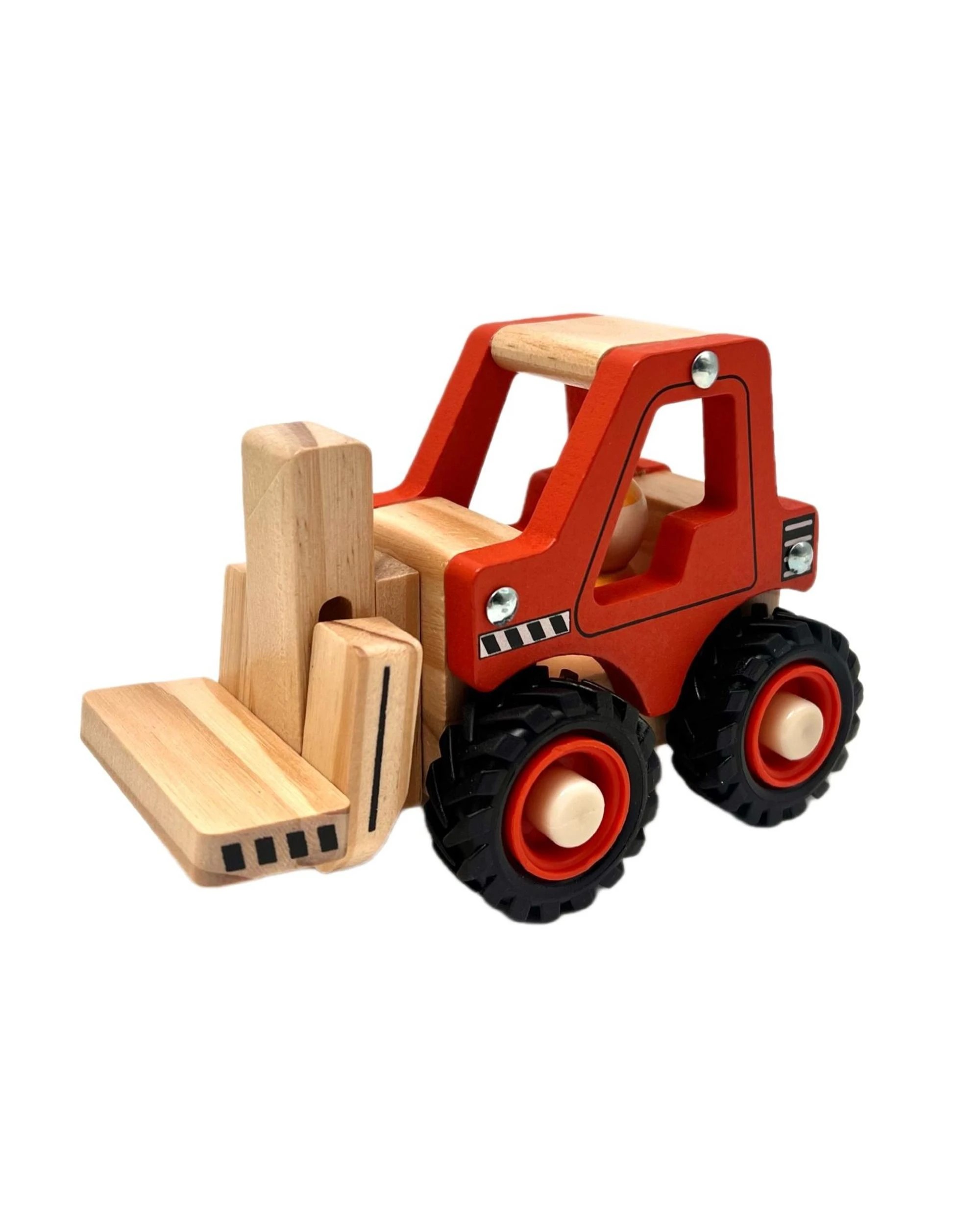 2 Toyslink Wooden Wheelie Forklift Toy Vehicle, 2 of 4