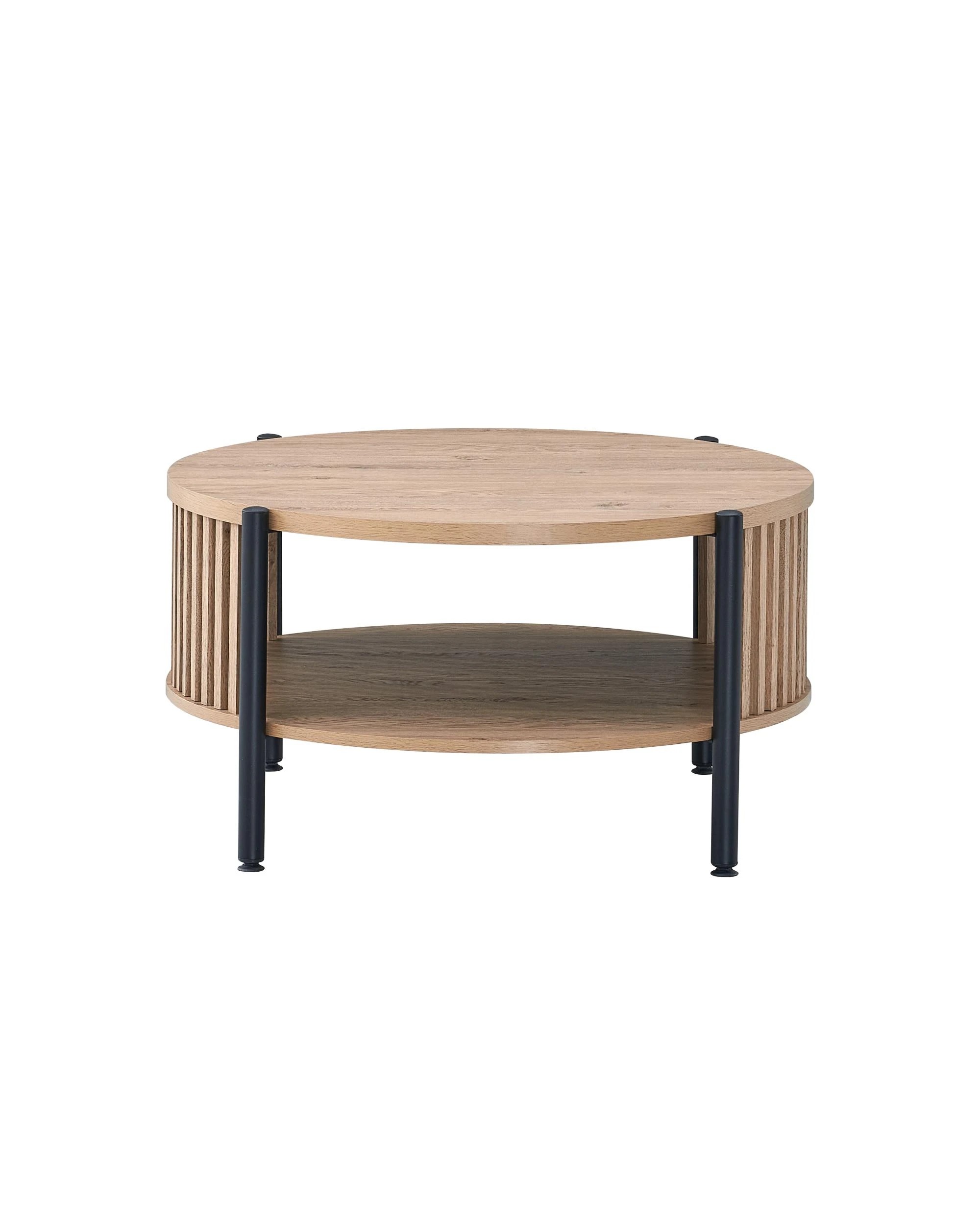 3 Kodu Coffee Table Round 80cm Oak - Natural, 3 of 5