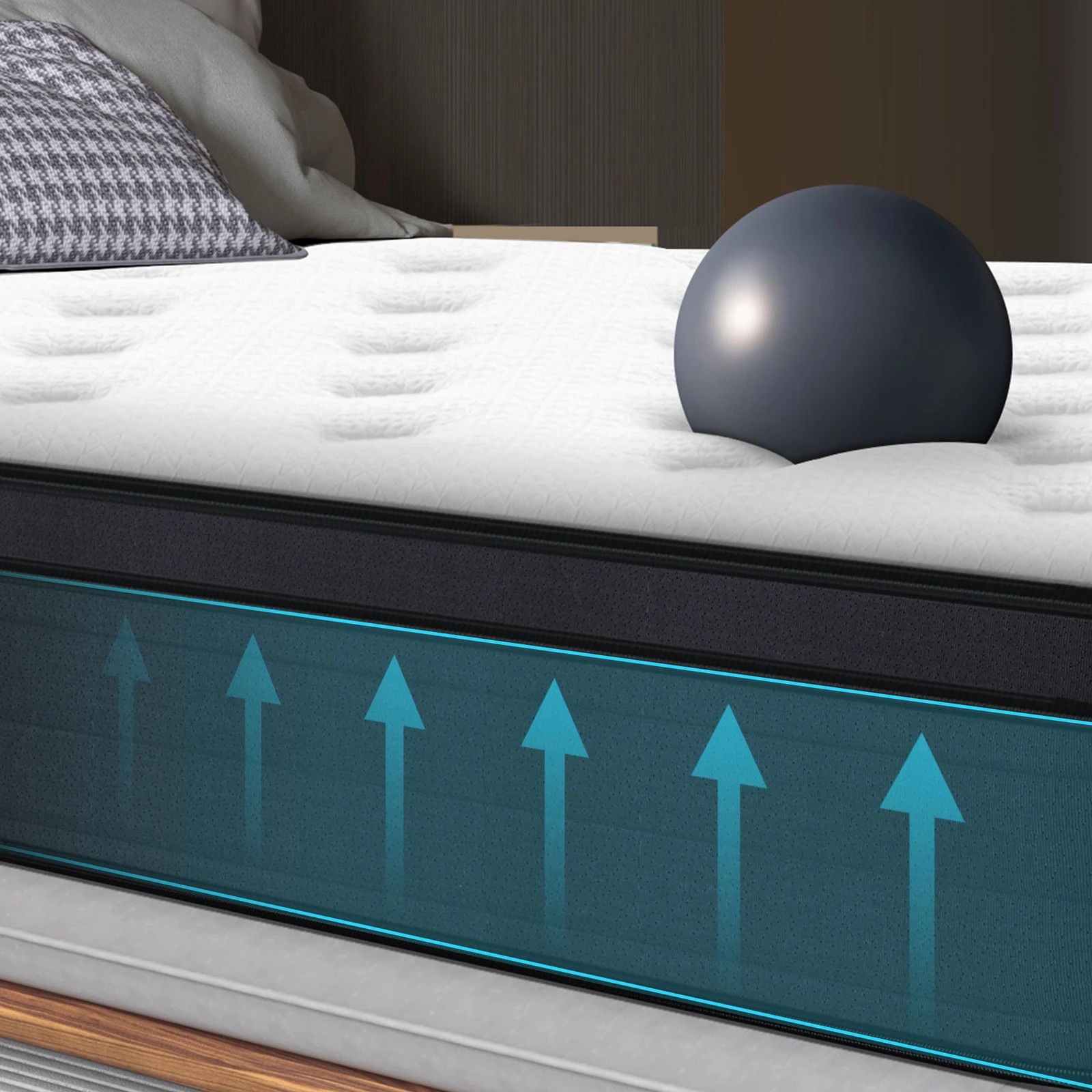 10 Alfordson Mattress Euro Top Spring Foam Bedding 23CM Medium Firm - Single Bed, 10 of 10