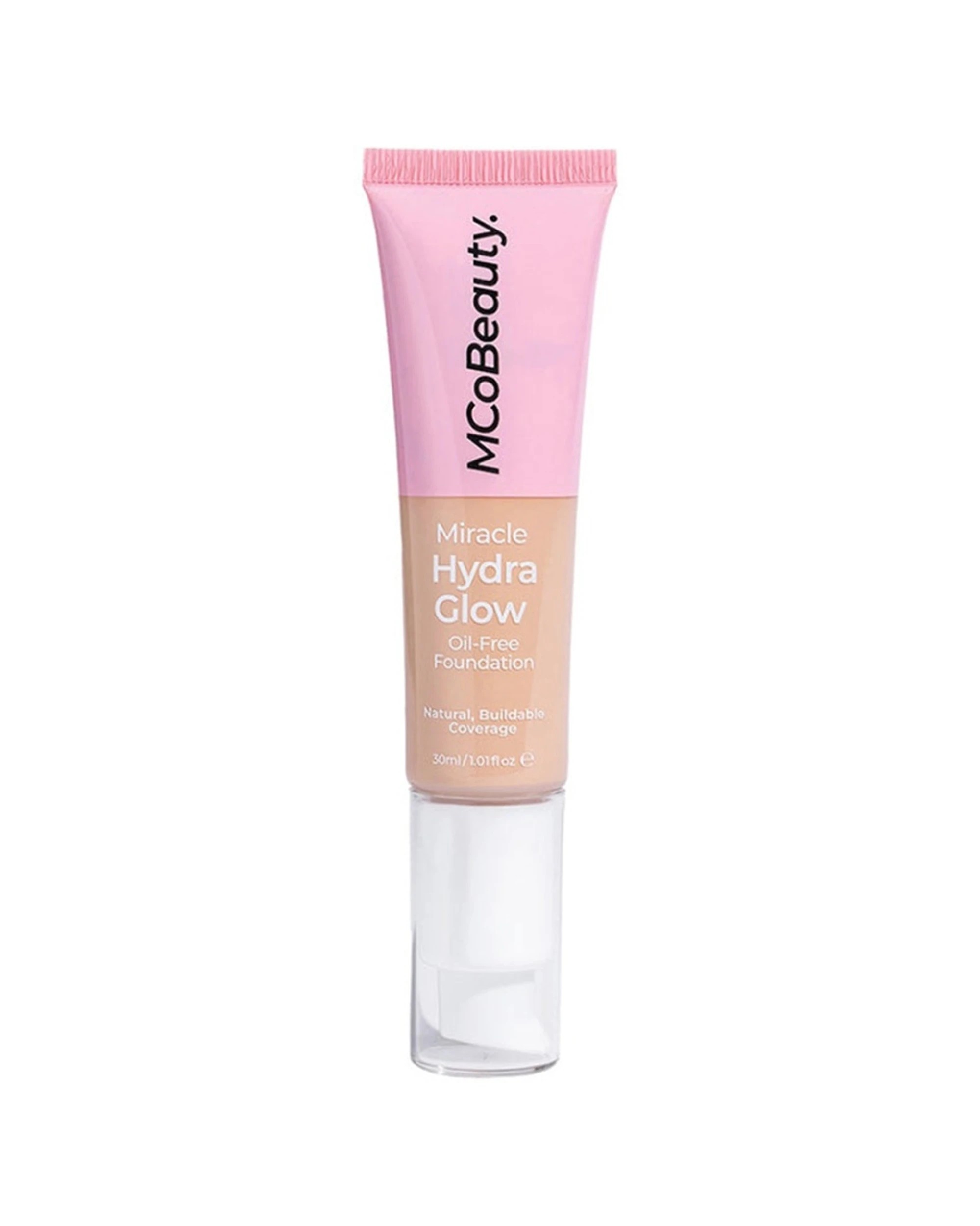 1 MCoBeauty Miracle Hydro Glow Foundation 30ml Hydrating Nourishing Formula Medium Beige, 1 of 1