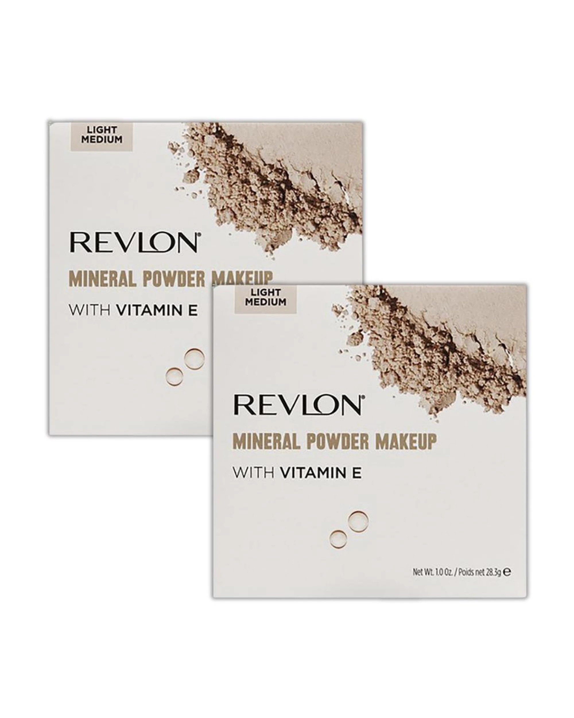 1 2 x Revlon Mineral Powder 28.3g - 002 Light Medium - Beige, 1 of 5