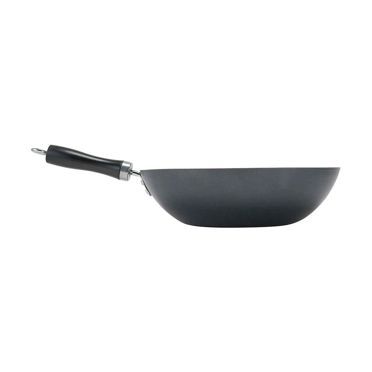 3 30cm Carbon Steel Non-Stick Stir-fry Wok, 3 of 7