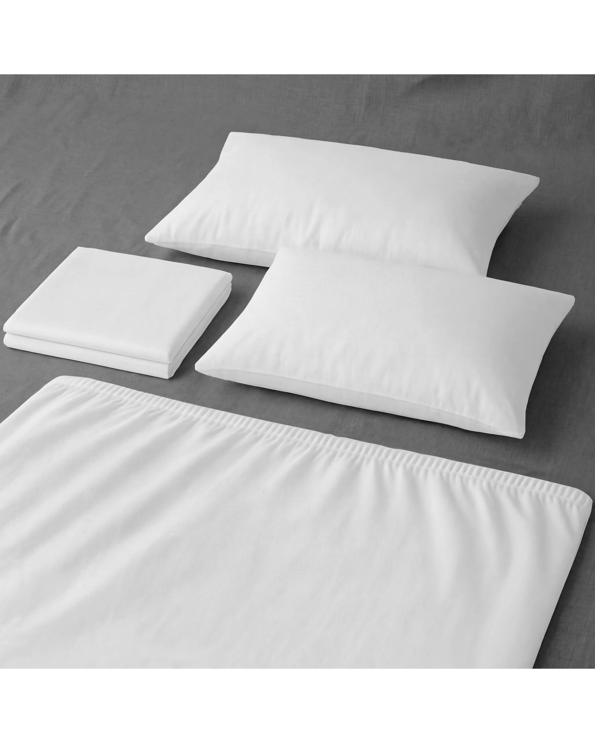4 750 Thread Count Pure Cotton Queen Bed Sheet Set 4 Piece Gift Pack - Queen Bed - White, 4 of 8