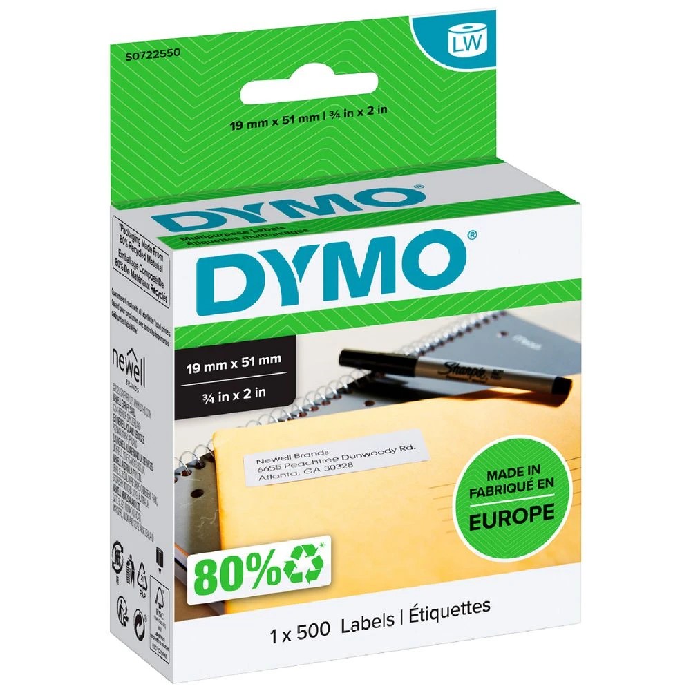 1 DYMO LabelWriter Multi-Purpose Labels 51 x 19mm 11355, 1 of 3