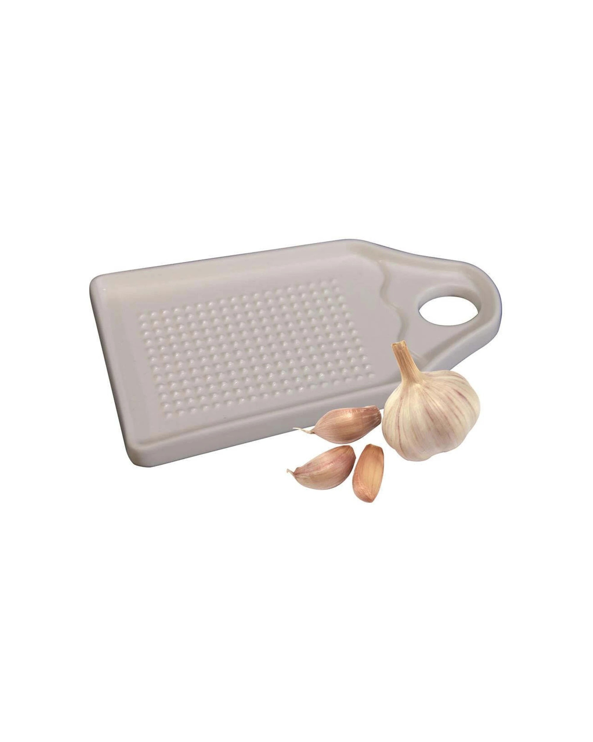 1 Avanti Porcelain Ginger Garlic Grater Mincer Hanging Loop Dishwasher Safe - White, 1 of 1