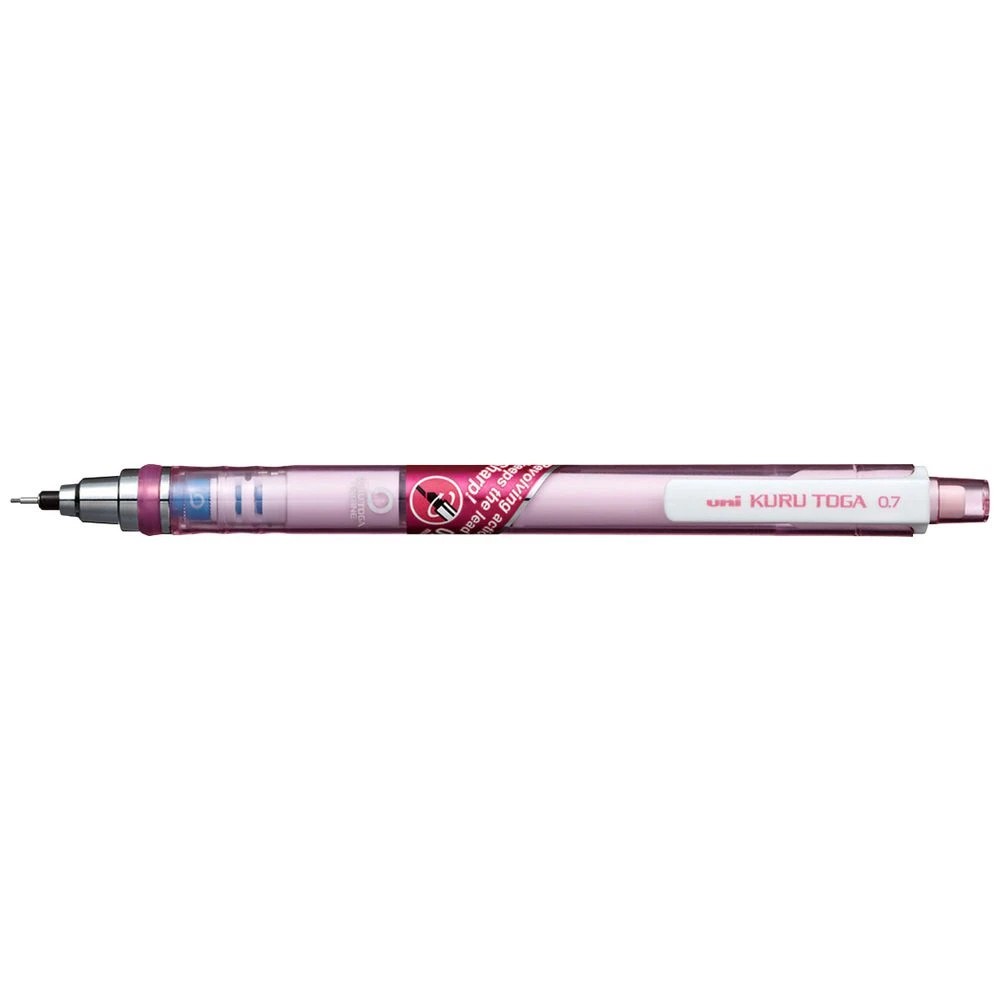 1 Uni Kuru Toga Mechanical Pencil 0.7mm Pink, 1 of 1