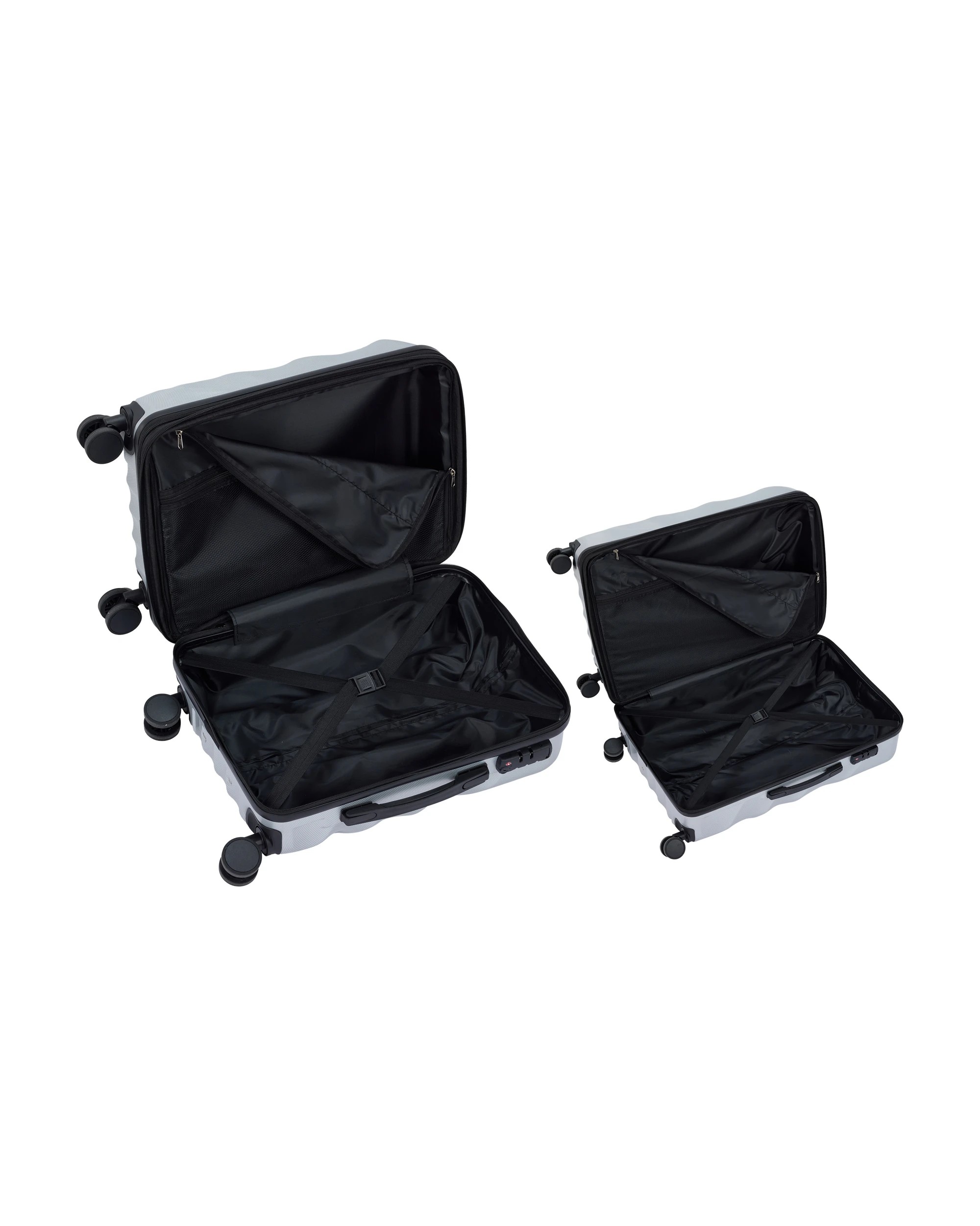 3 2 Piece Clamshell Hard Case Set - Silver, 3 of 8