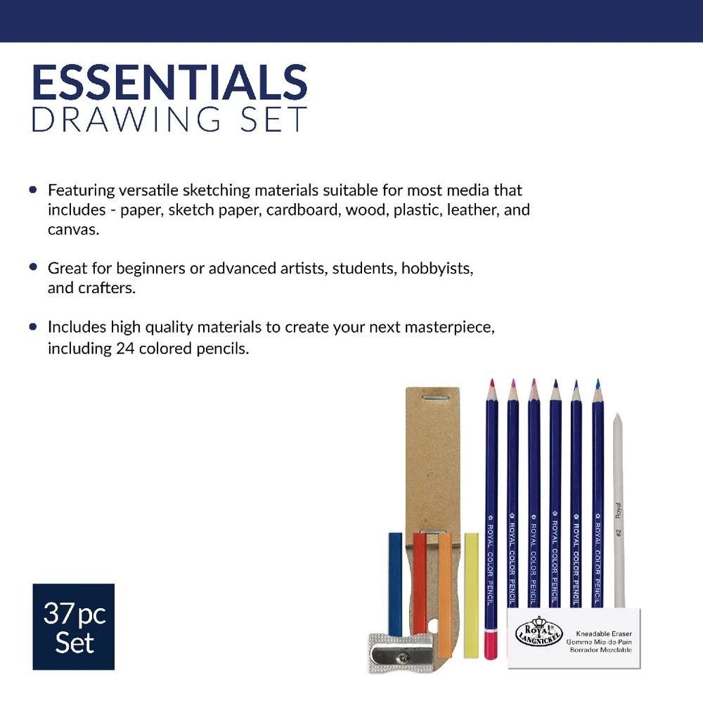 6 Royal & Langnickel Colour Pencil Drawing Set 36 Piece, 6 of 6