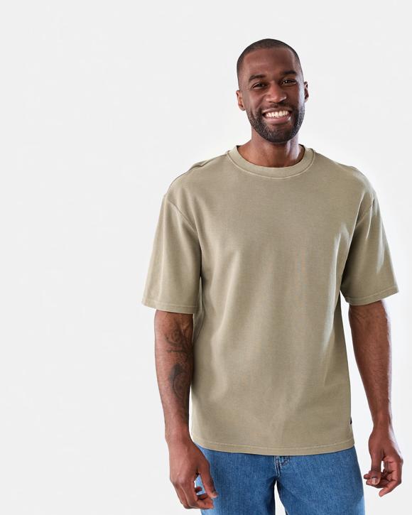 Oversized Pique Knit T-shirt