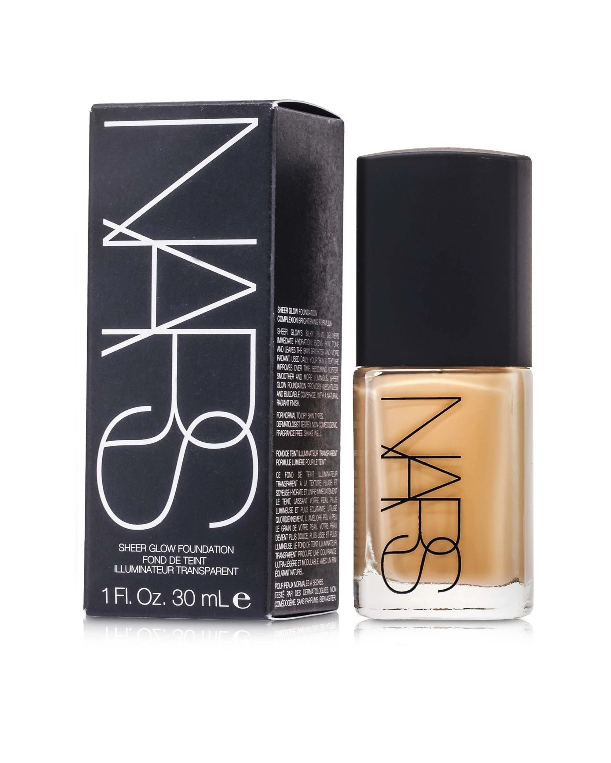 5 NARS Sheer Glow Foundation - Fiji (Light 5) 30ml/1oz - Gold, 5 of 9