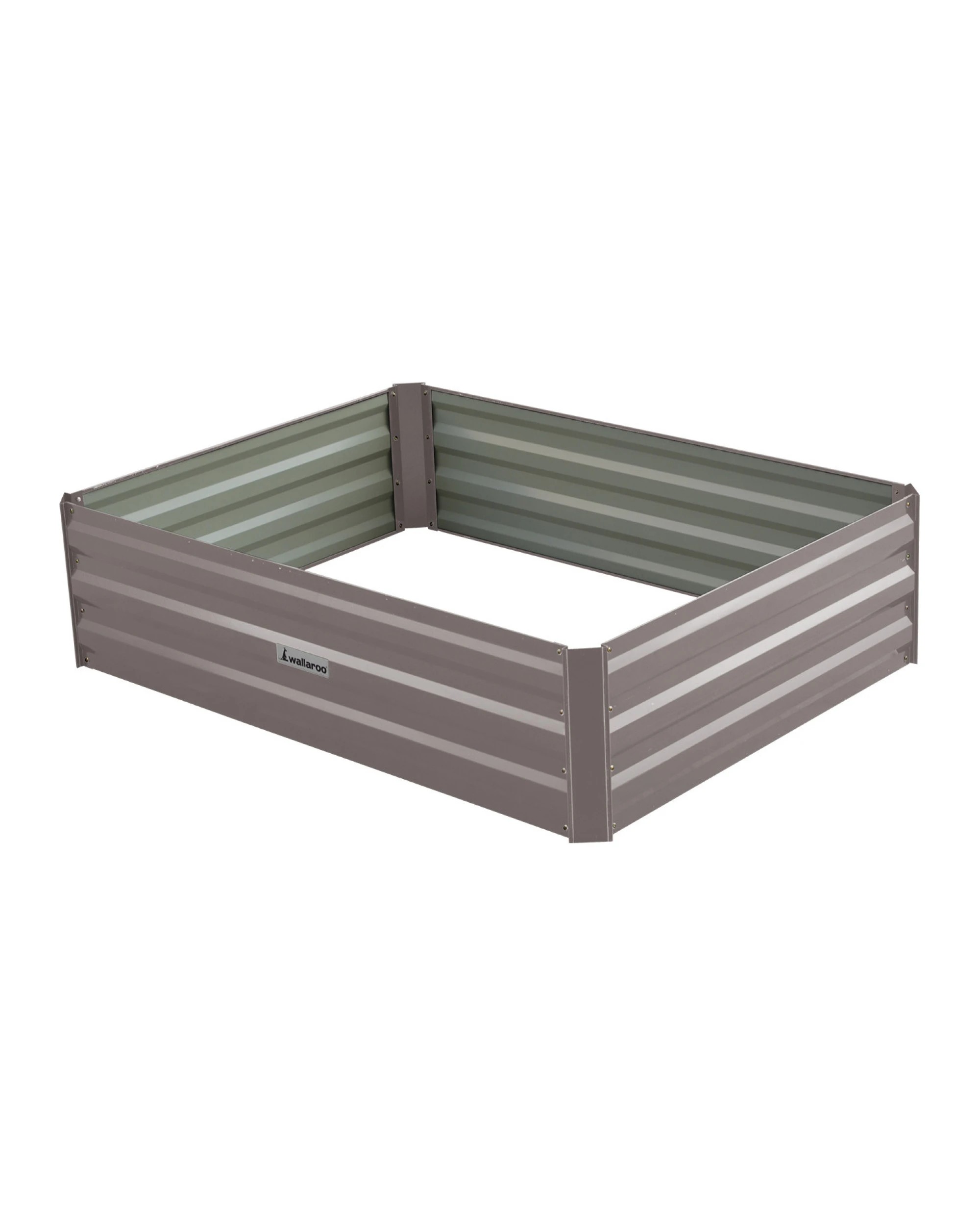1 Wallaroo Galvanized Steel Raised Garden Bed 120 x 90 x 30cm Plants Vegetables Herbs Flowers - Grey, 1 of 5