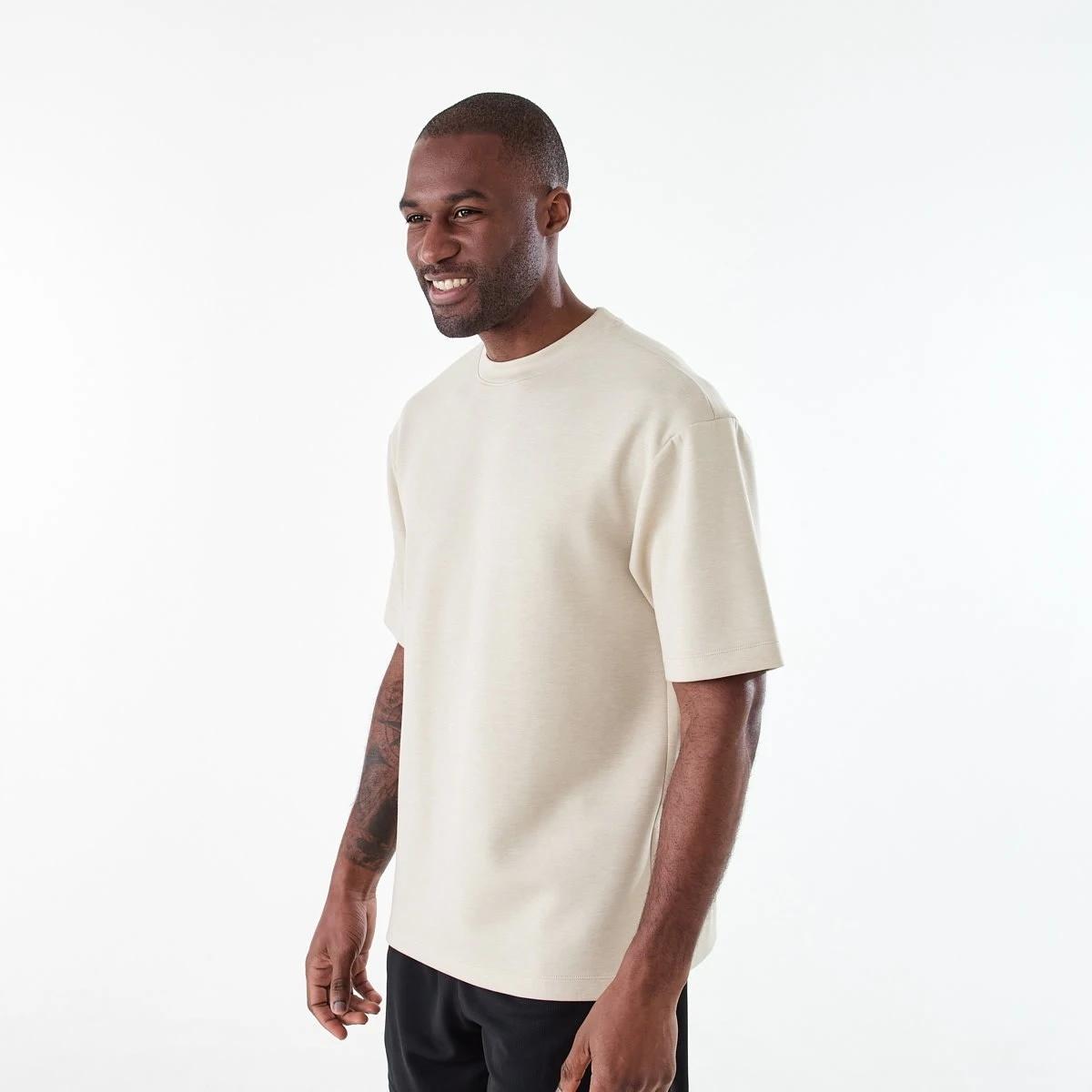 2 Active Mens Oversized Scuba T-shirt SILVER LINING, 2 of 6