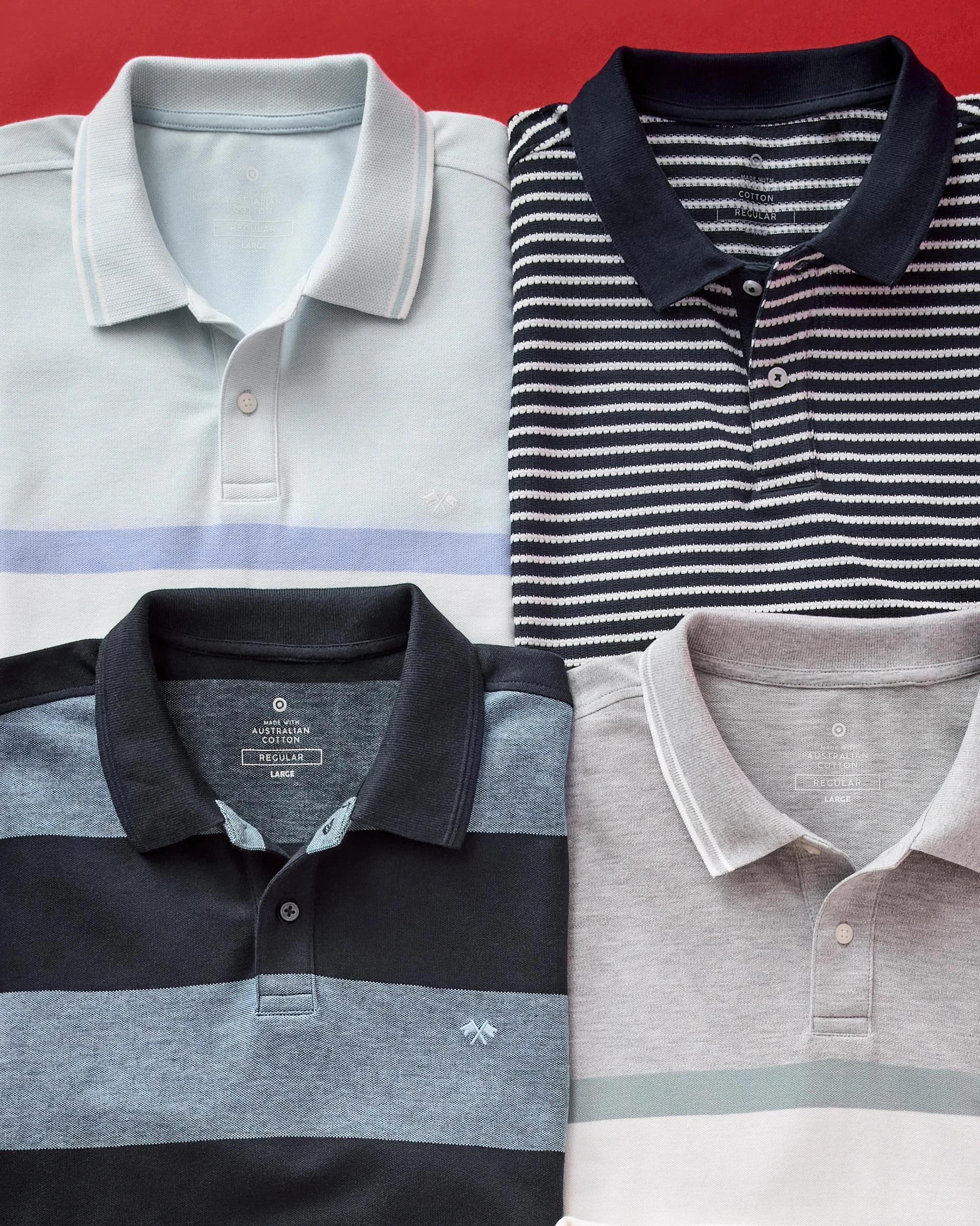 9 Target Australian Cotton Knitted Polo Top FOG, 9 of 10