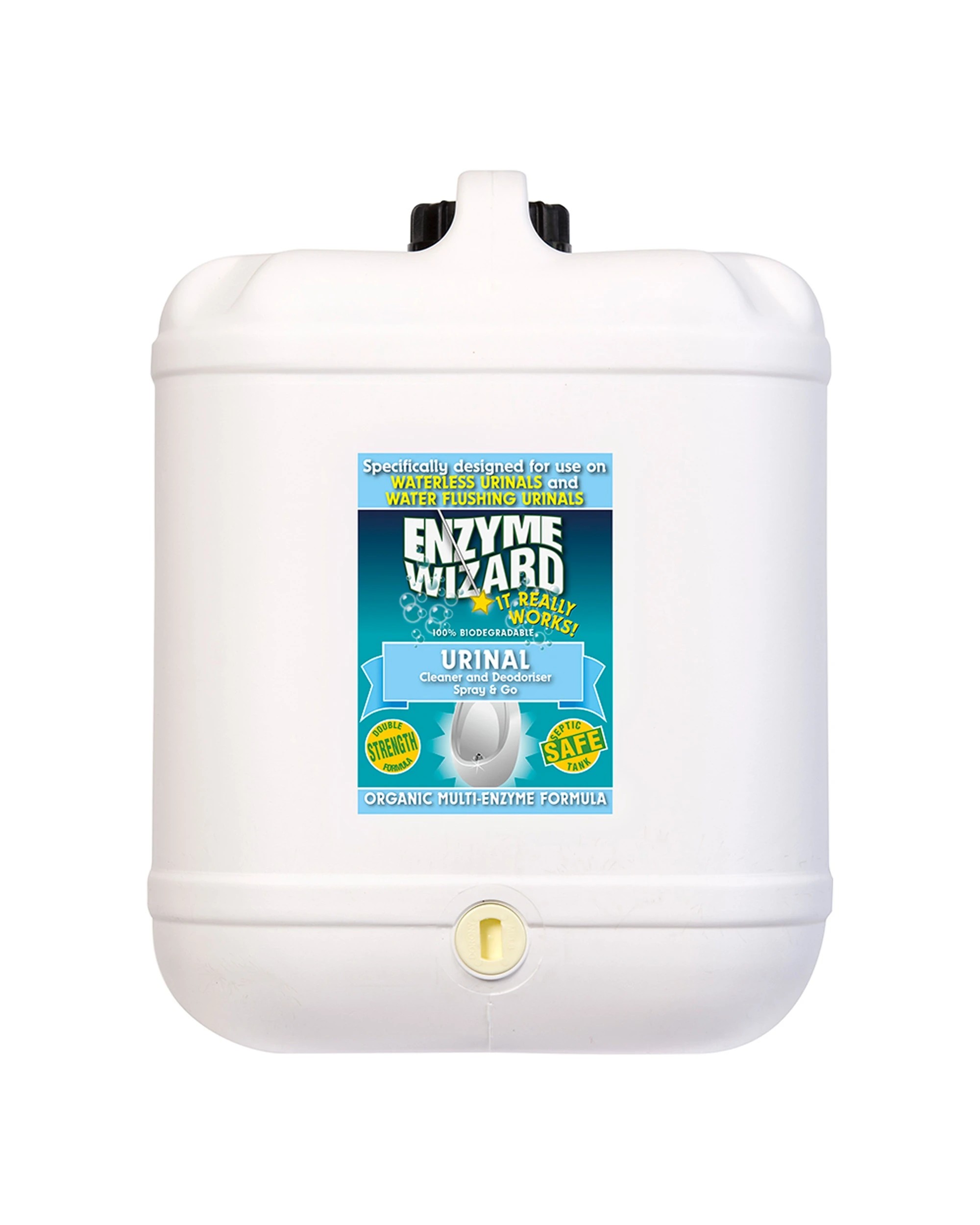 1 Enzyme Wizard Urinal Cleaner Deodoriser 20L Septic Safe - White, 1 of 1