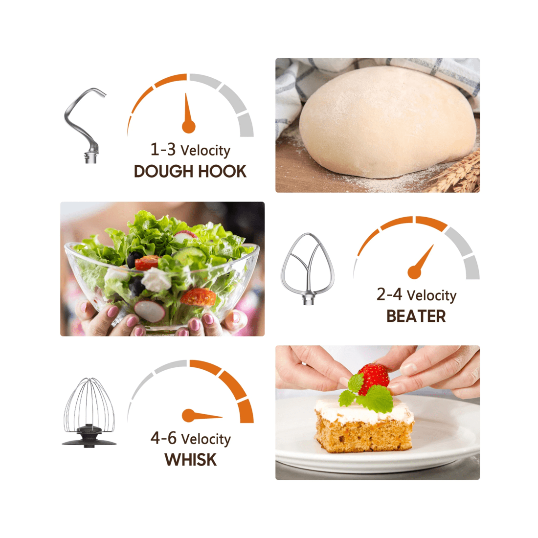 5 Advwin Purple Stand Mixer 5.5l, 5 of 7