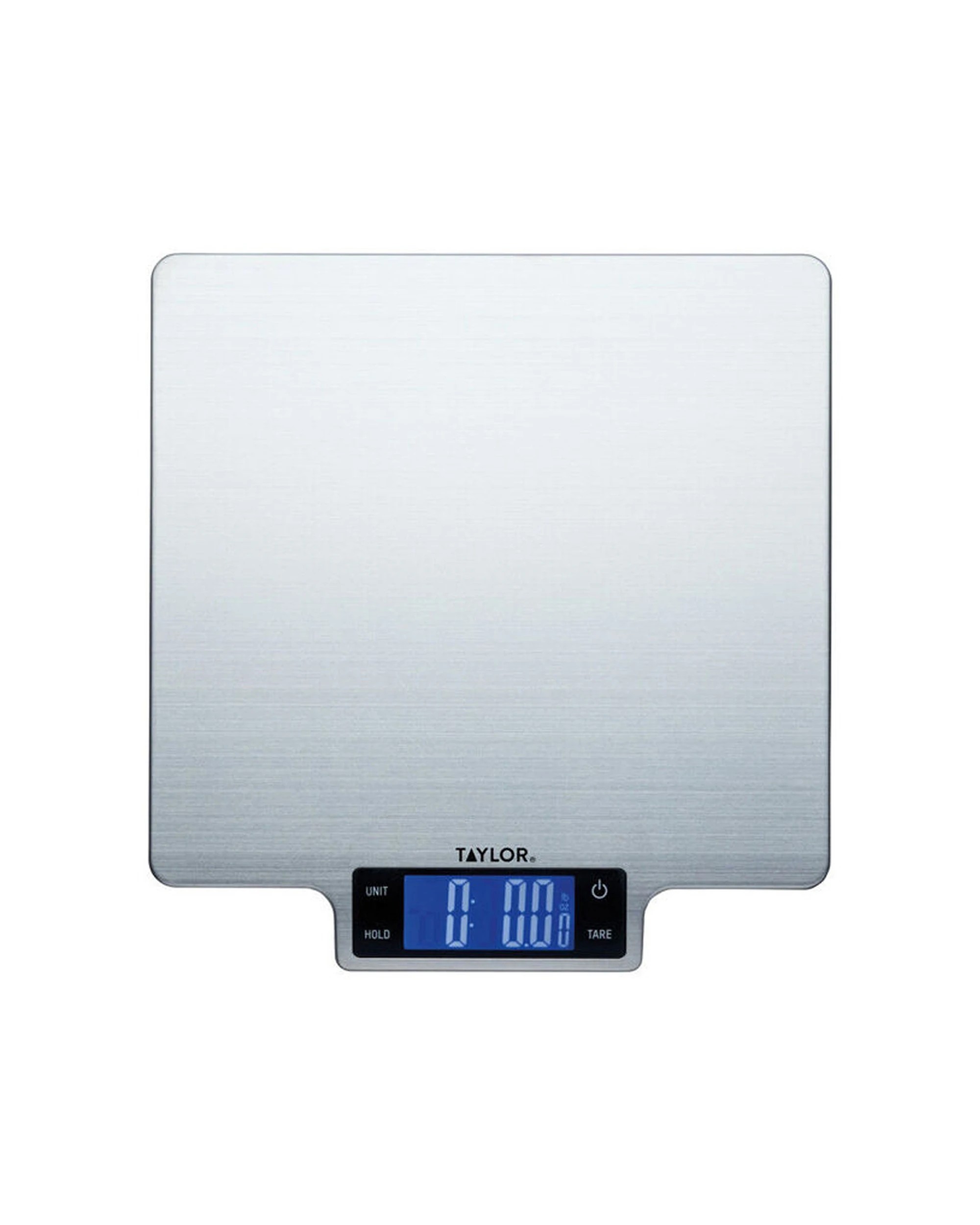 1 Taylor Stainless Steel Digital Kitchen Scale Large Platform 10kg - Silver, 1 of 7