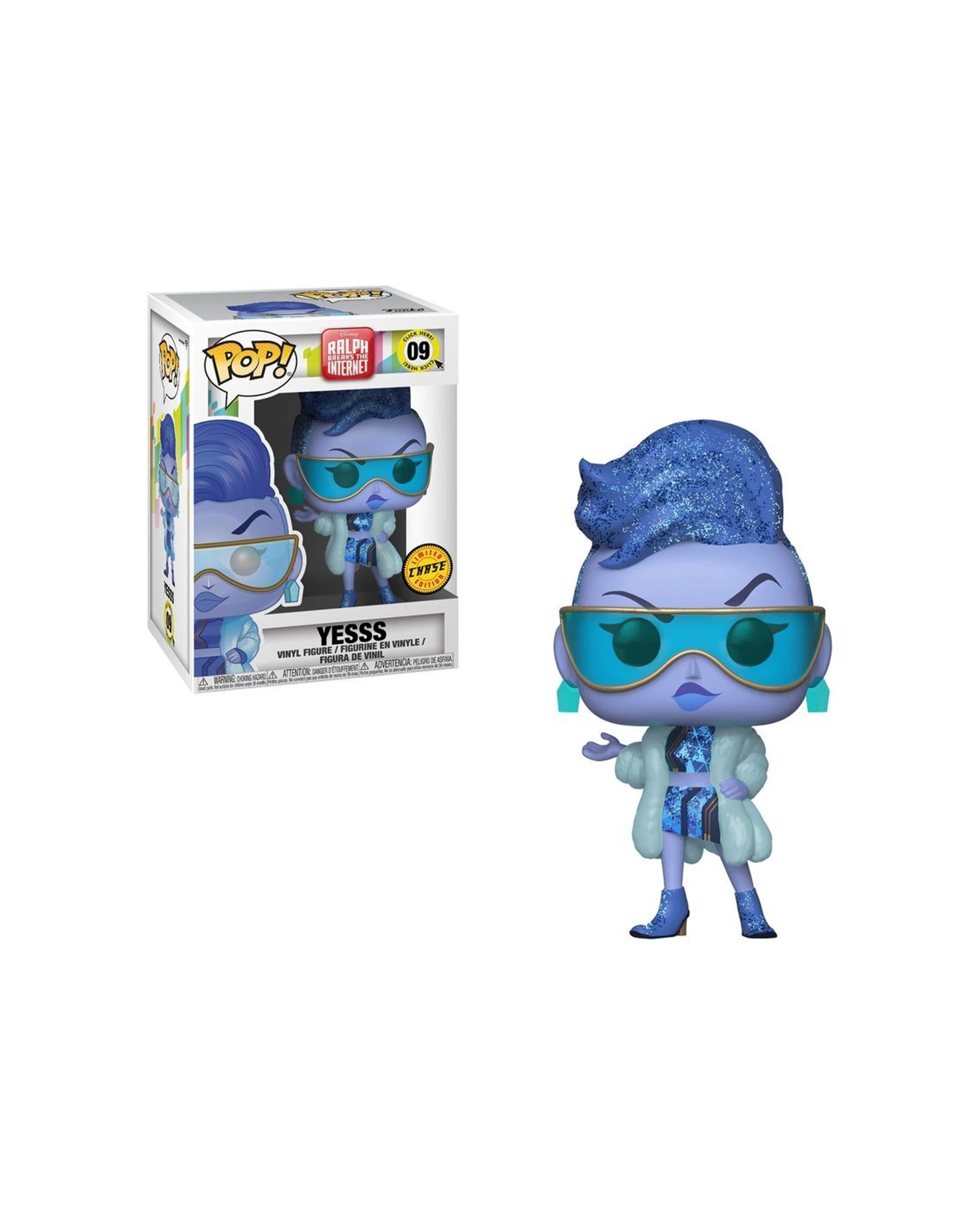 2 Pop Vinyl Figurine Wreck-It Ralph 2 Yesss Vinyl Figure Chase Variant 10cm - Multi, 2 of 3