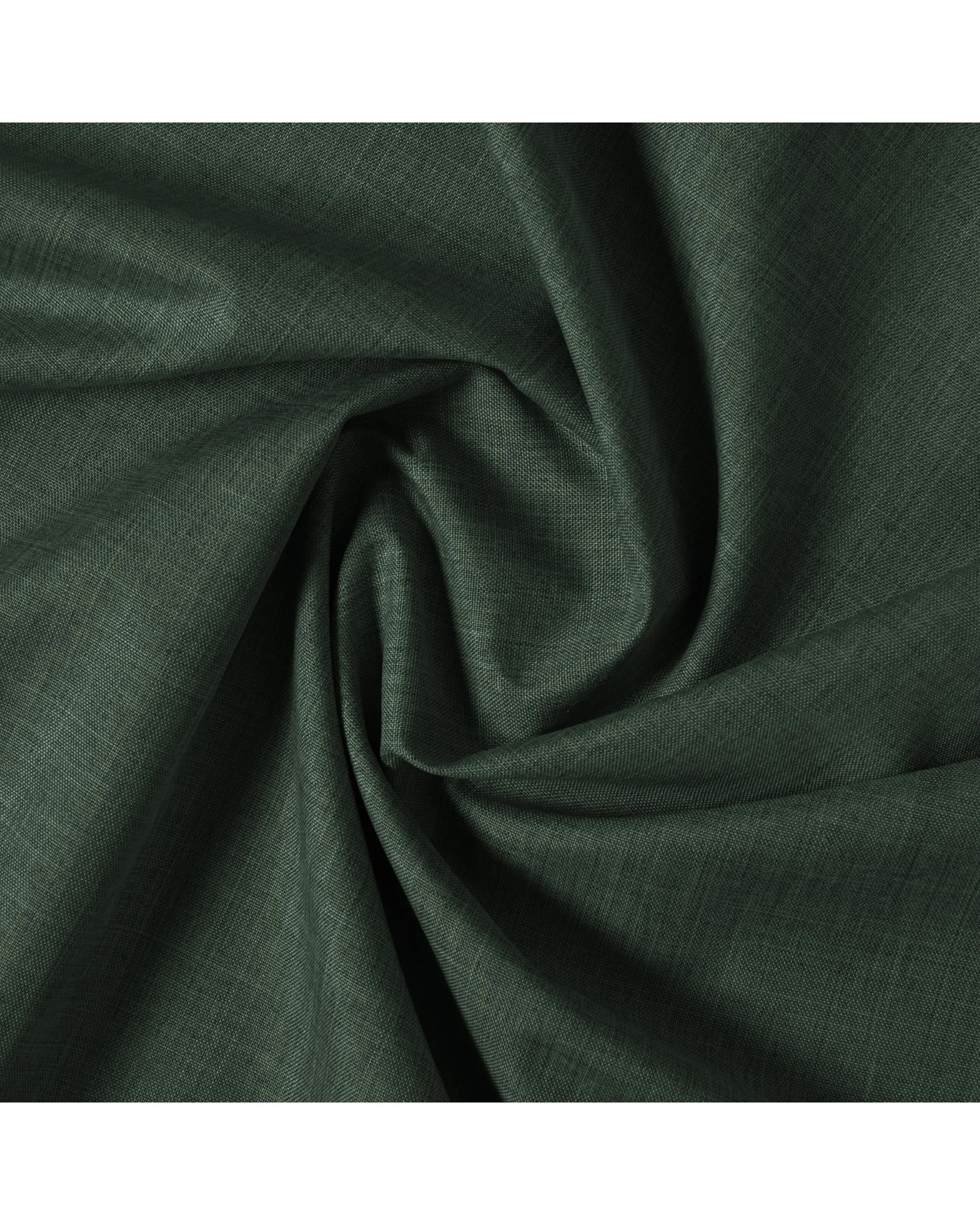5 Sherwood Faux Linen 100% Blockout Concealed Tab Top Curtain Pair 135x223cm - Forest Green, 5 of 6