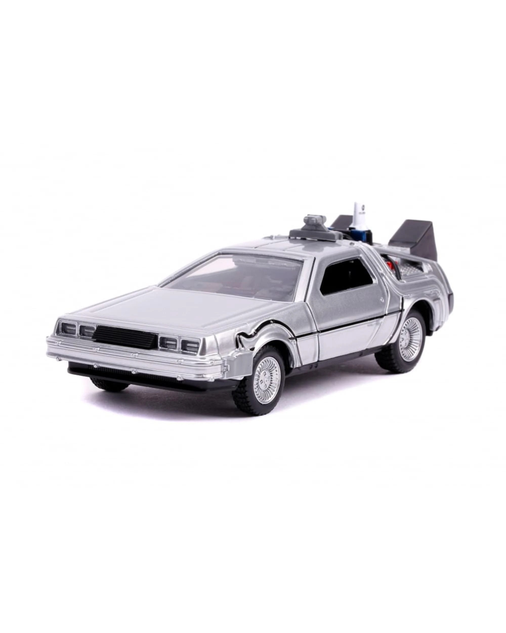 1 Back to the Future 2 DeLorean Time Machine 1:32 Scale Model Car, 1 of 2