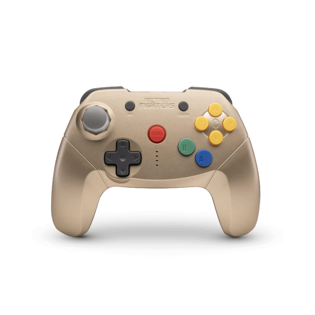 1 Retro Fighters N64 Brawler64 Gamepad Bluetooth Wireless Controller Gold NSO Edition, 1 of 2