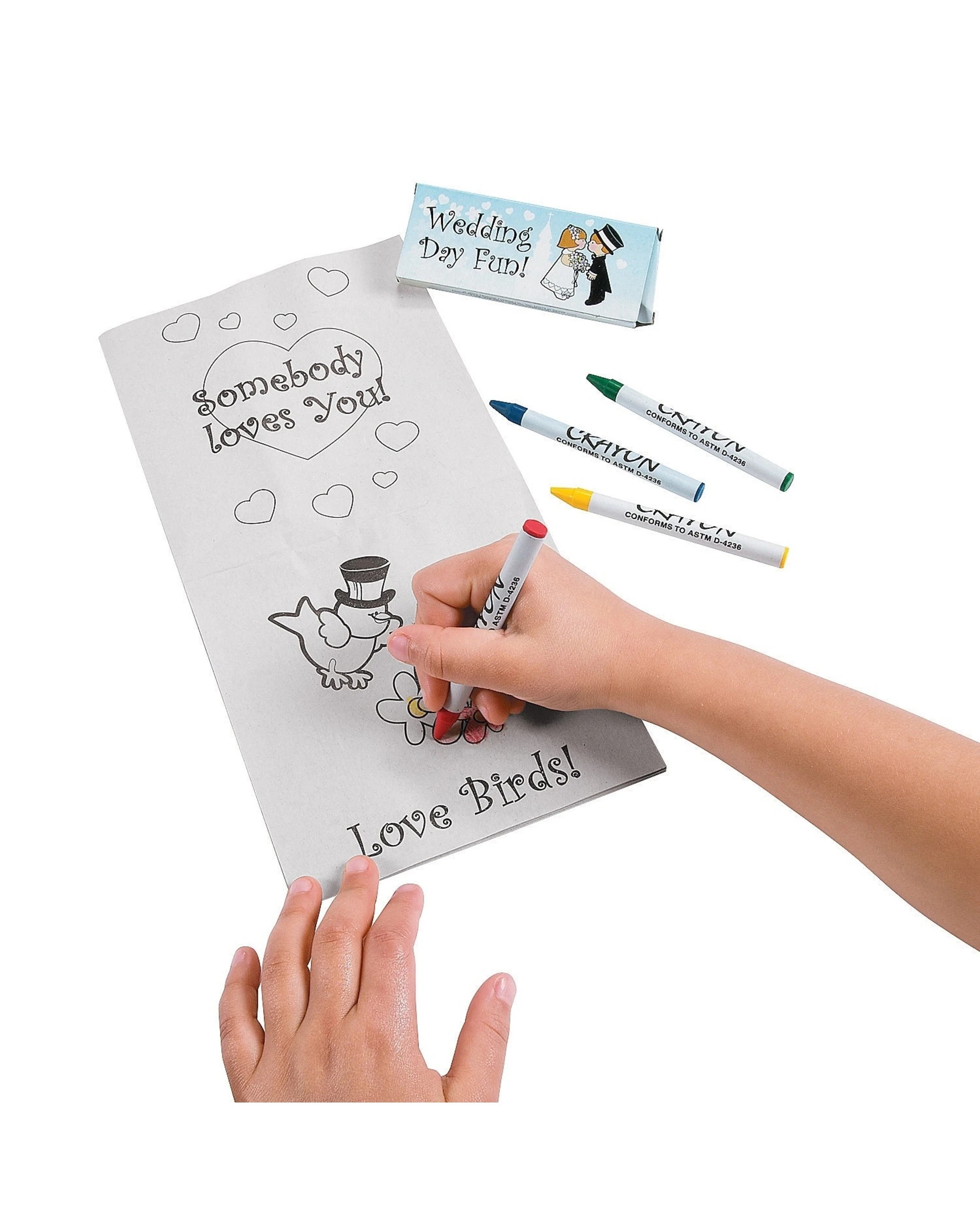 2 Partyrama Children's Wedding Colouring Set Pack of 12, 2 of 2