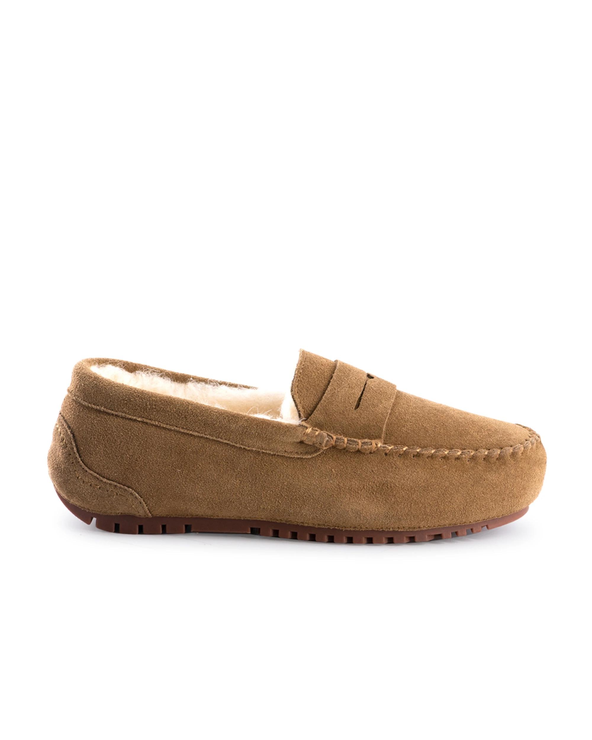4 Aus Wooli Hand Stitched Women Sheepskin Moccasin - Byronbay TAN, 4 of 6