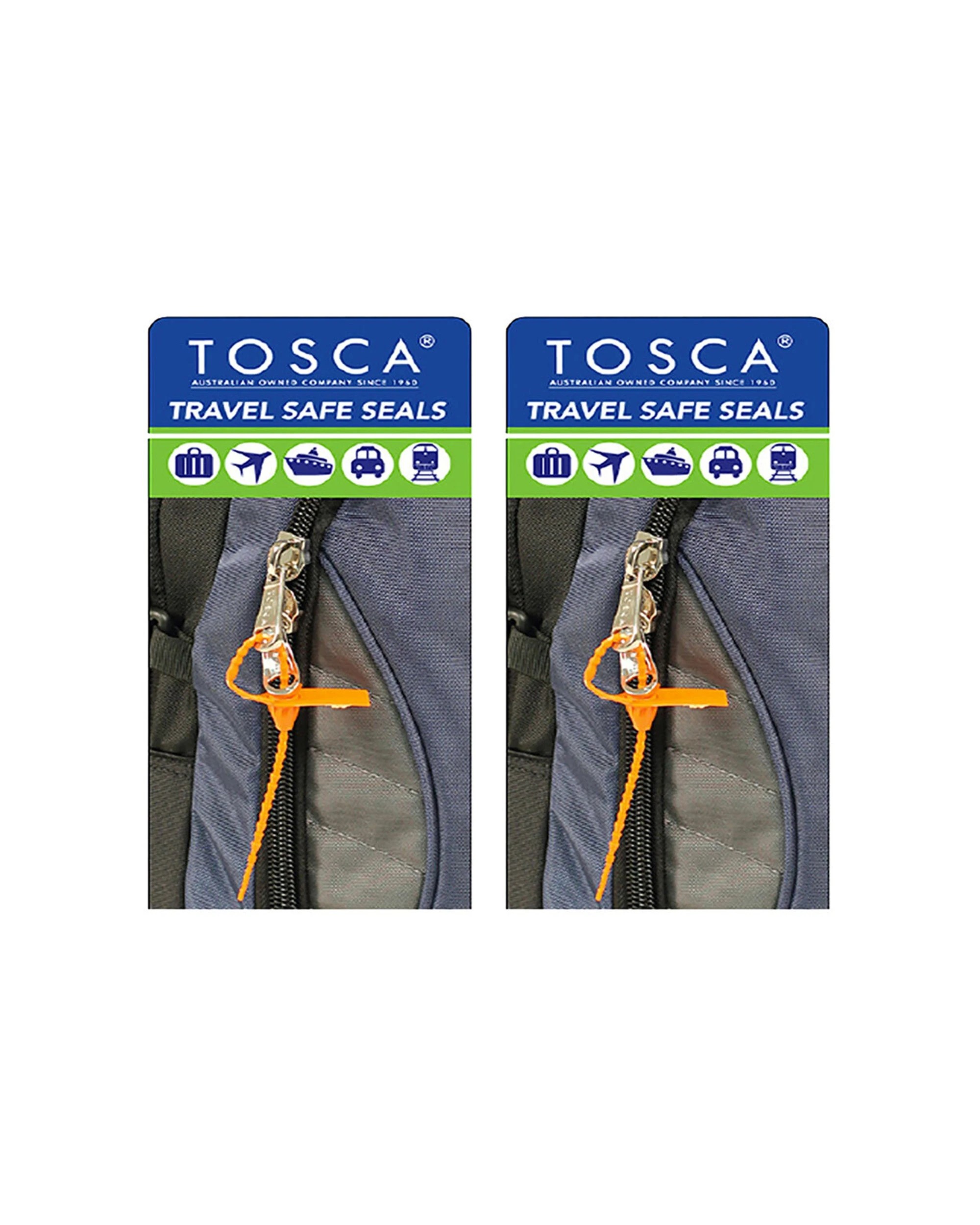 1 Tosca 2X 20Pc Travel Safe Luggage Bag Zip Security Seals - Assorted, 1 of 1