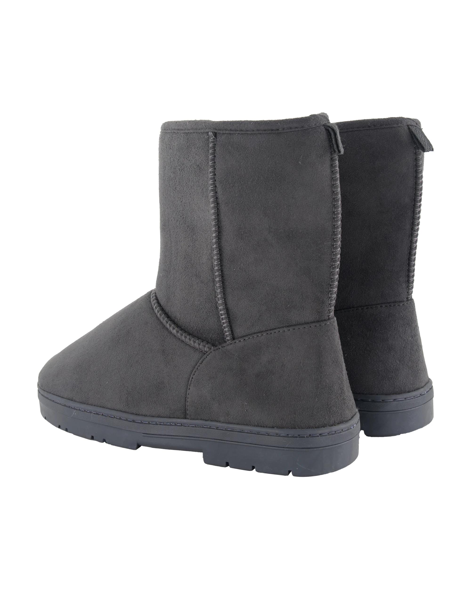 3 Hardsole Slipper Boots Char Grey, 3 of 3