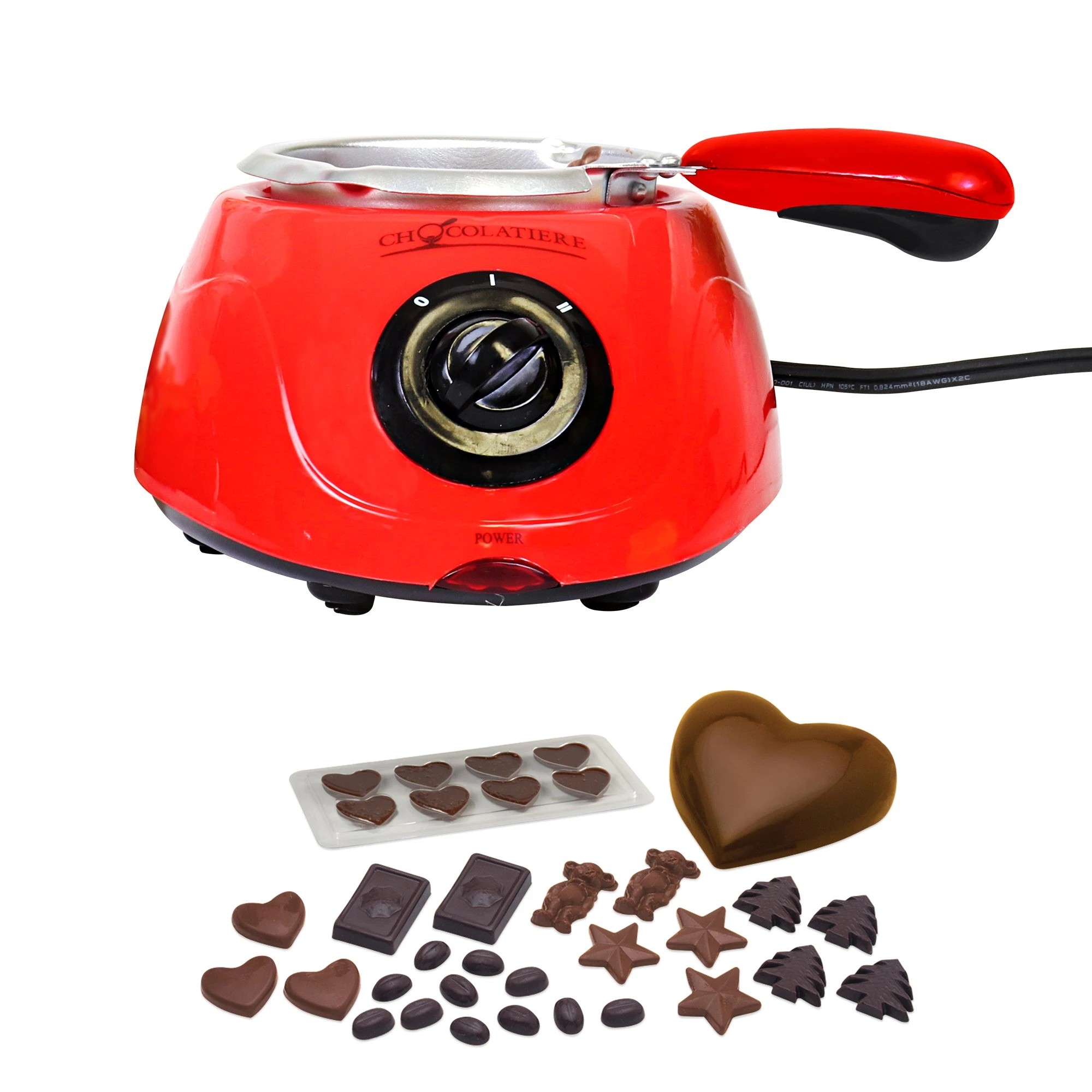 4 Total Chef Deluxe Chocolatierel Chocolate Melter - Red, 4 of 5