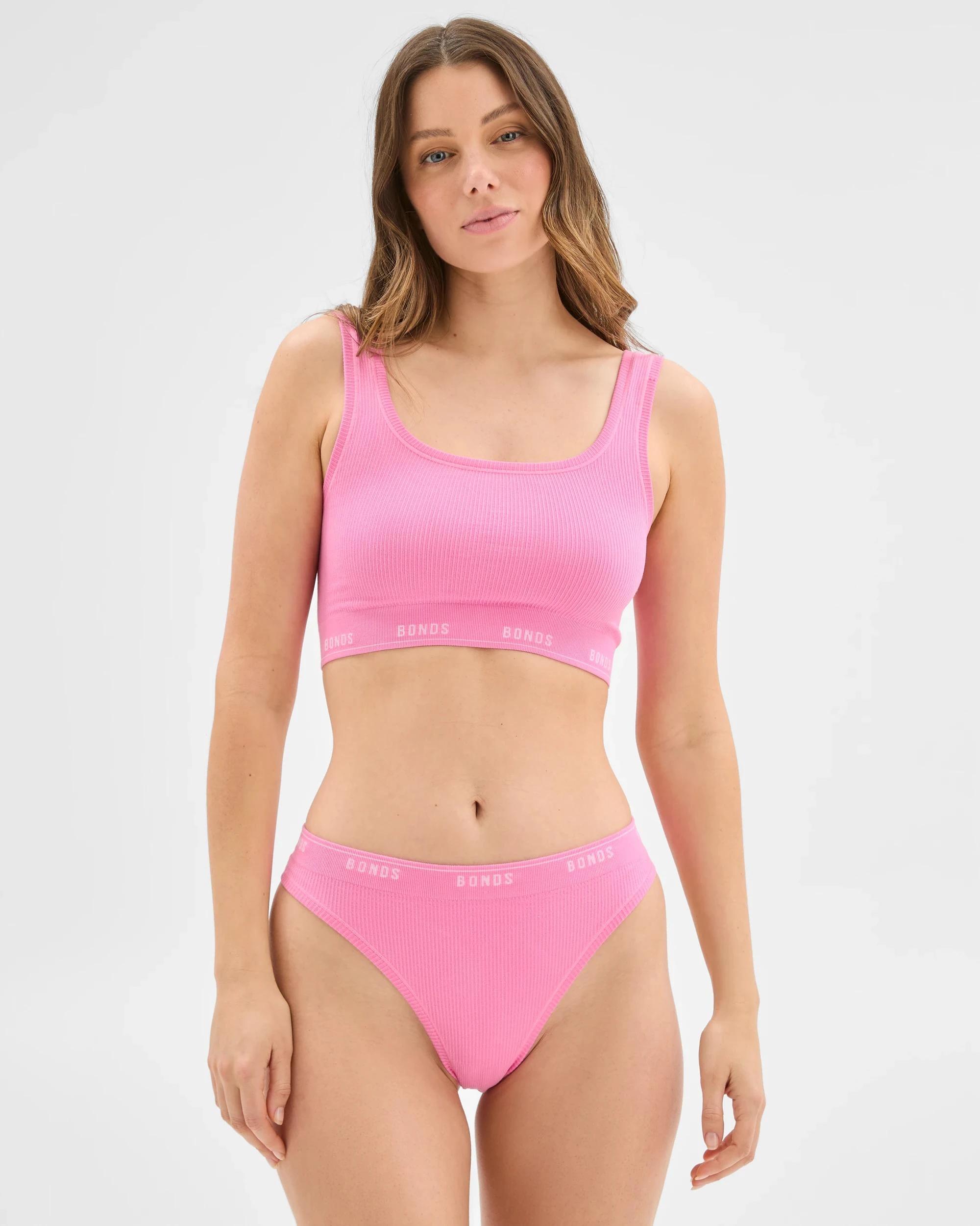 2 Womens Originals Bamboo Seamless Rib G-String - Bonds PINK BLOSSOM, 2 of 3