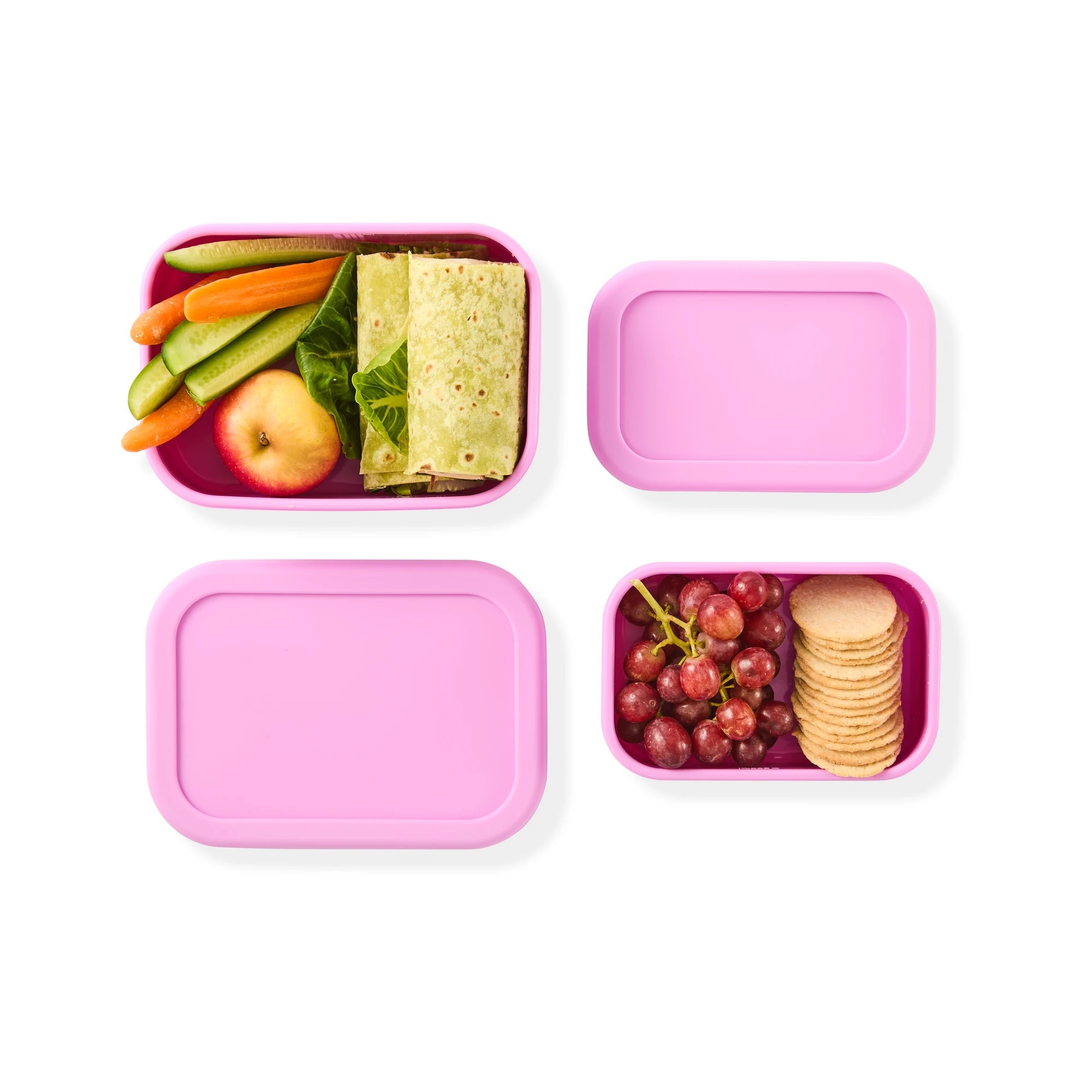 3 2 Pack Lilac Silicone Snack Box, 3 of 10