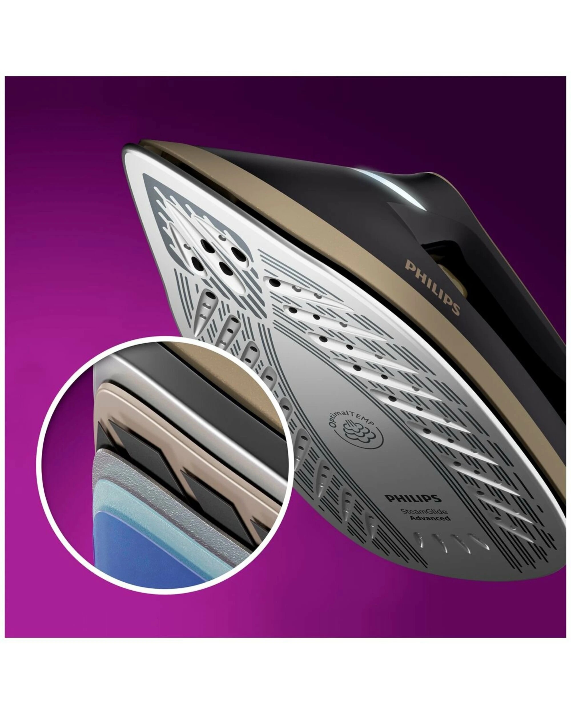 4 Philips PerfectCare Steam Generator Iron - Black/Gold (6000 Series), 4 of 5