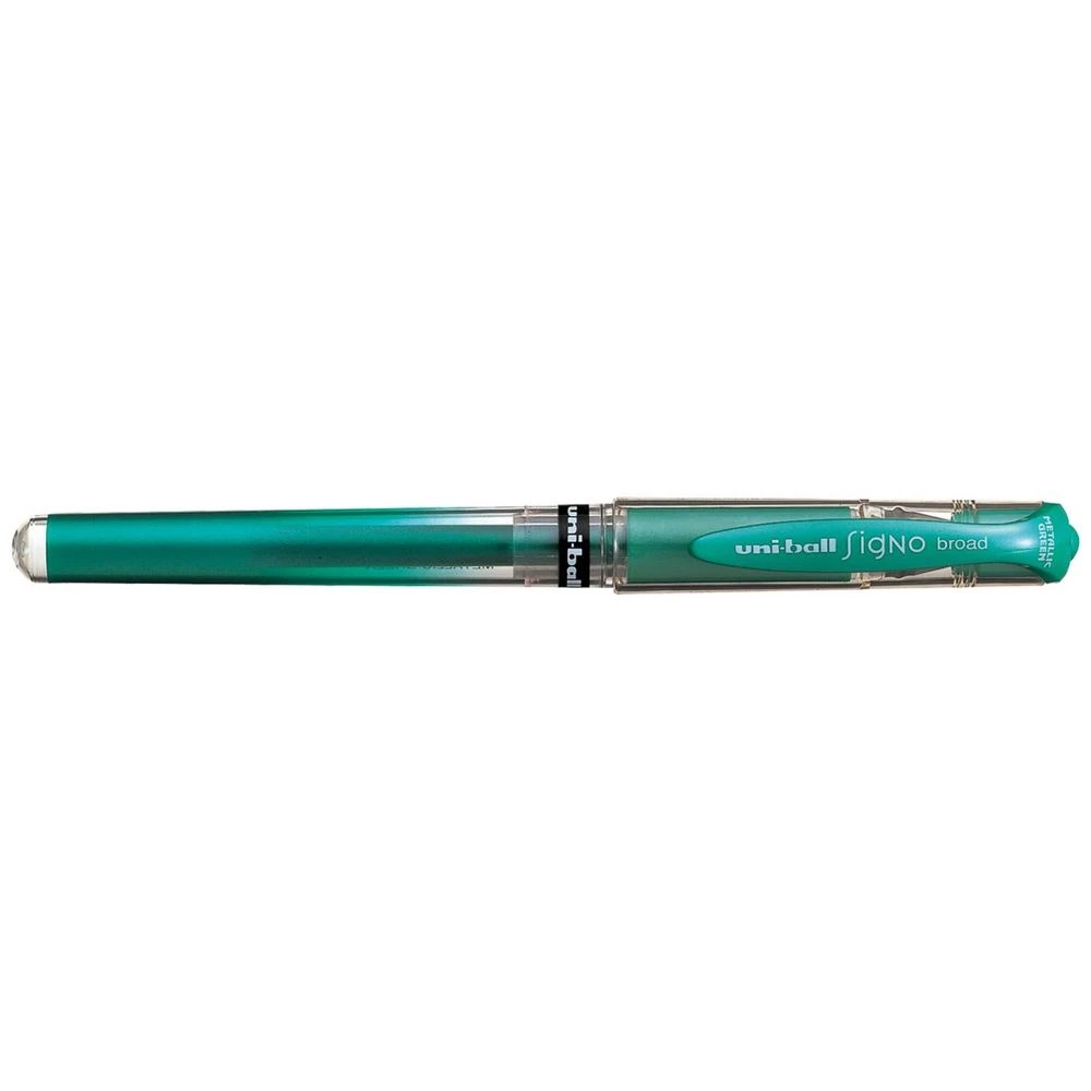 1 Uni-Ball Signo Broad Gel Pen Metallic Green, 1 of 1