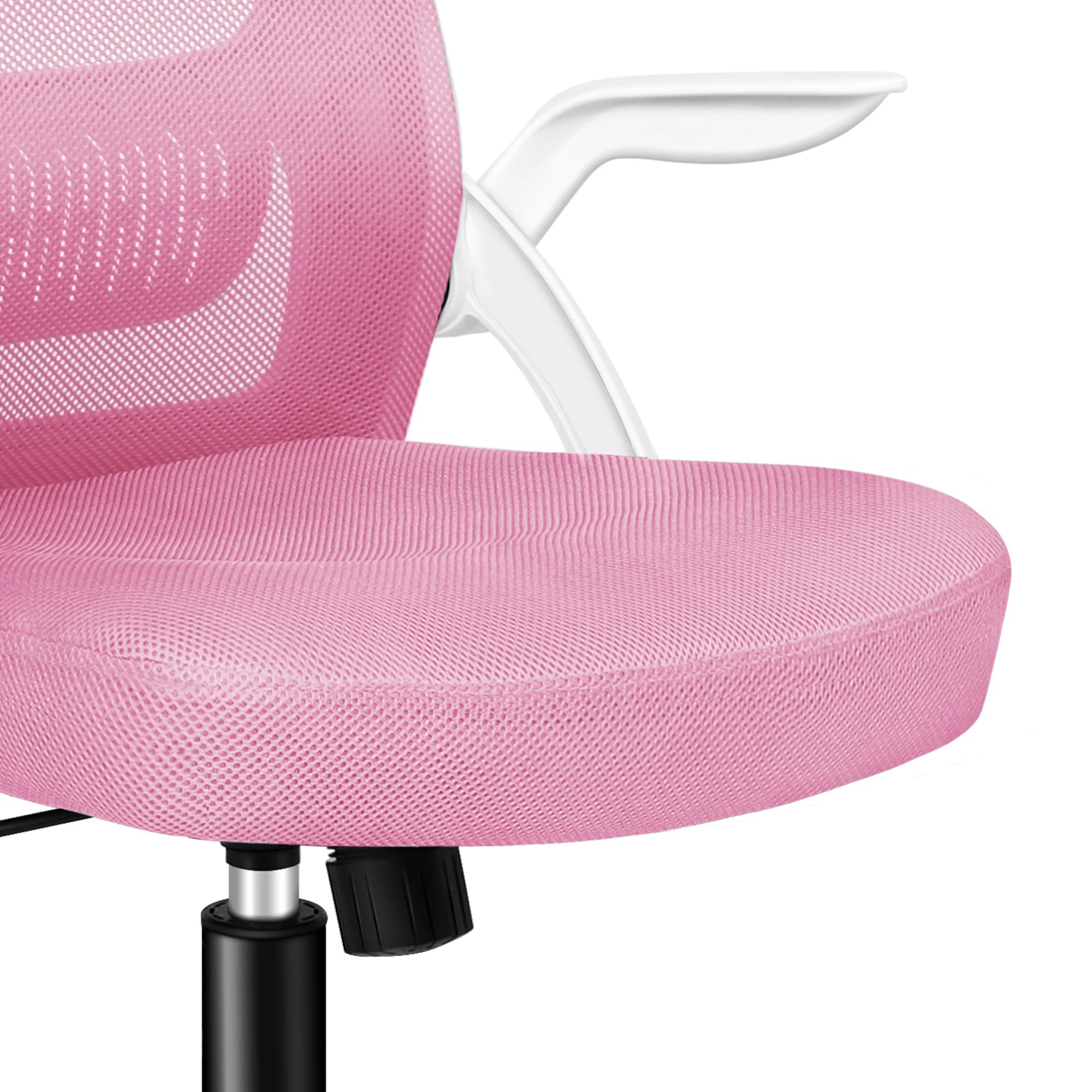 9 Alfordson Mesh Office Chair Executive Fabric Seat Tilt Gaming Computer - Pink, 9 of 10