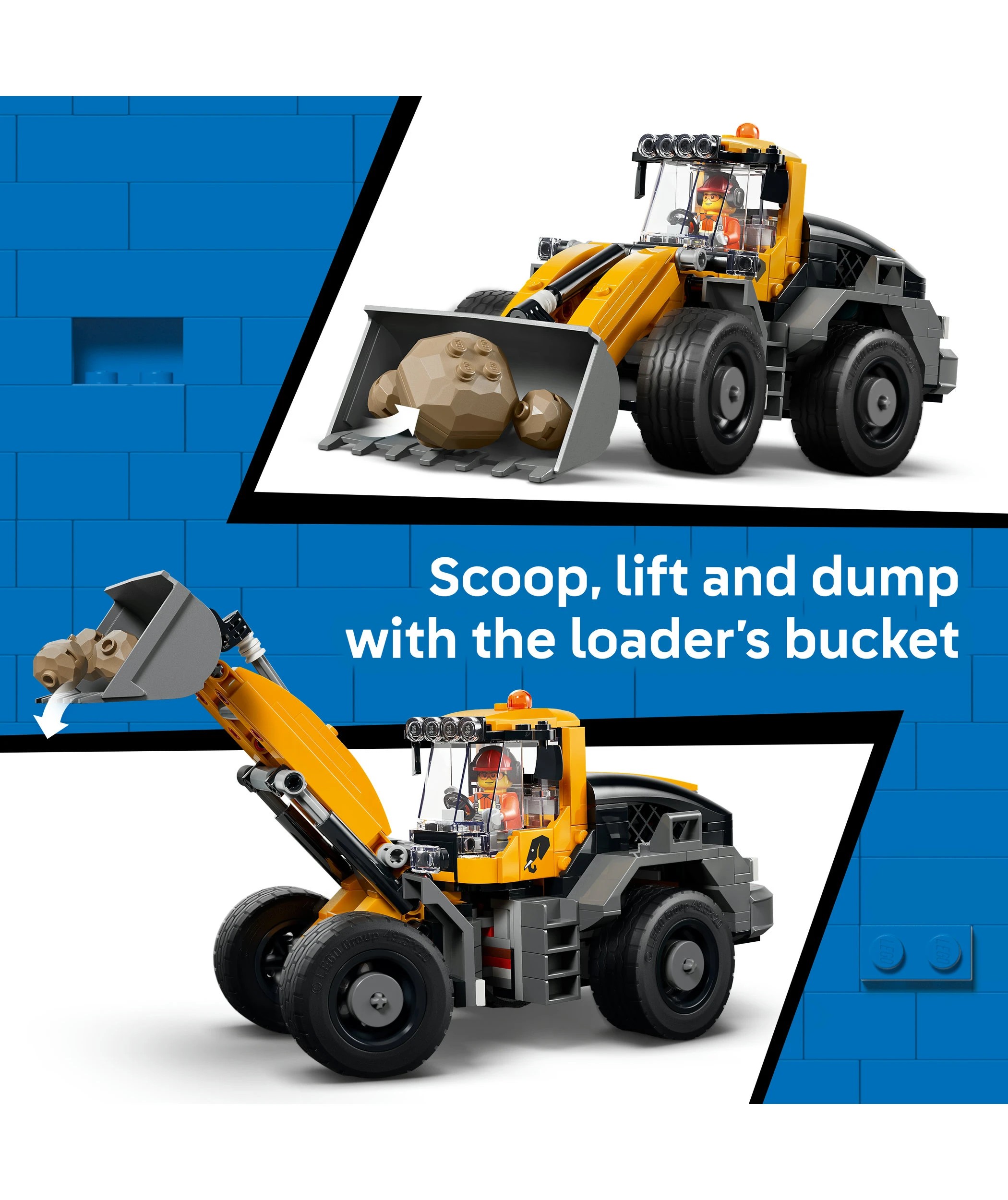 4 LEGO City Dump Truck & Front End Loader 60494, 4 of 9