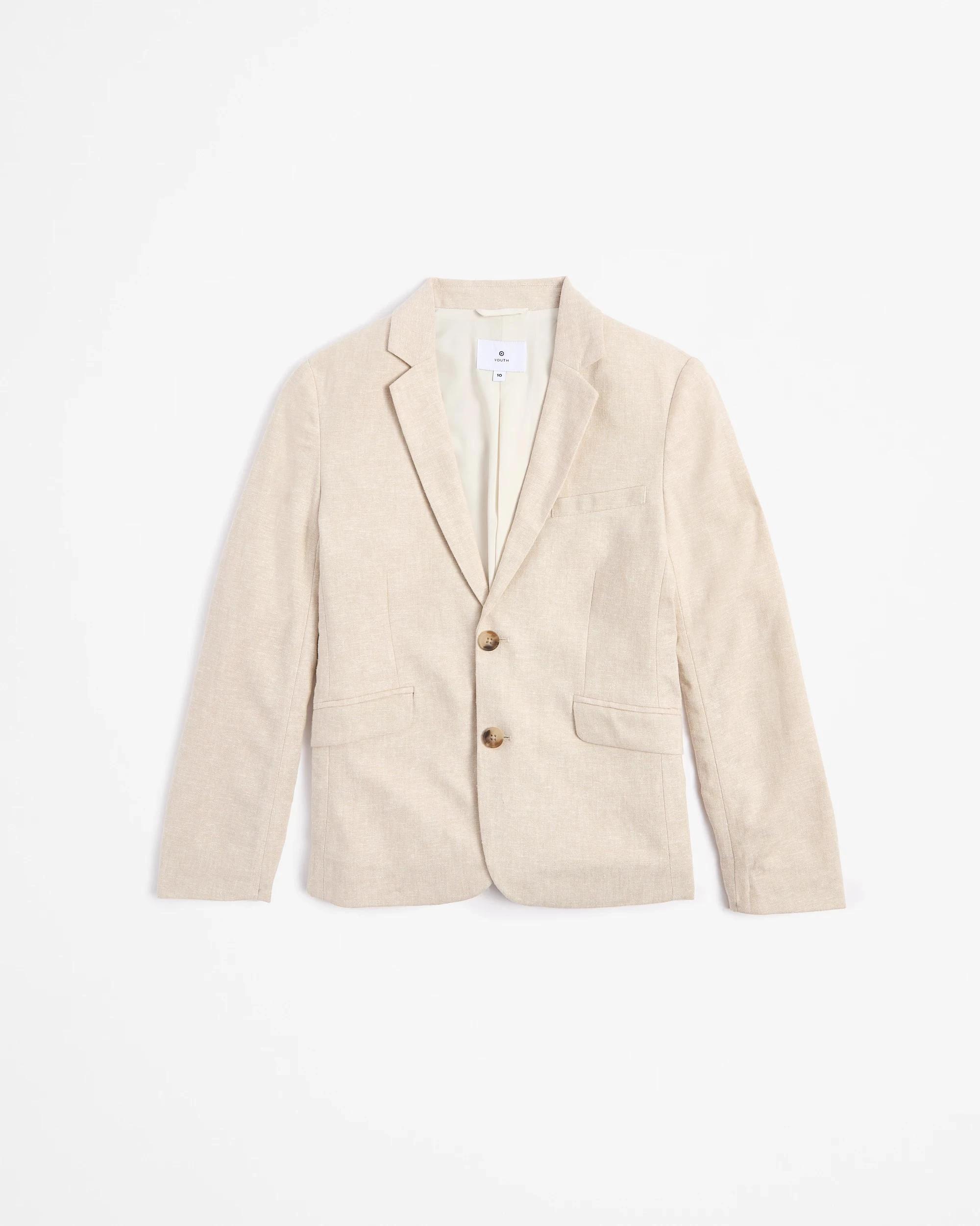 5 Target Boys Linen Blend Suiting Jacket NEUTRAL, 5 of 10