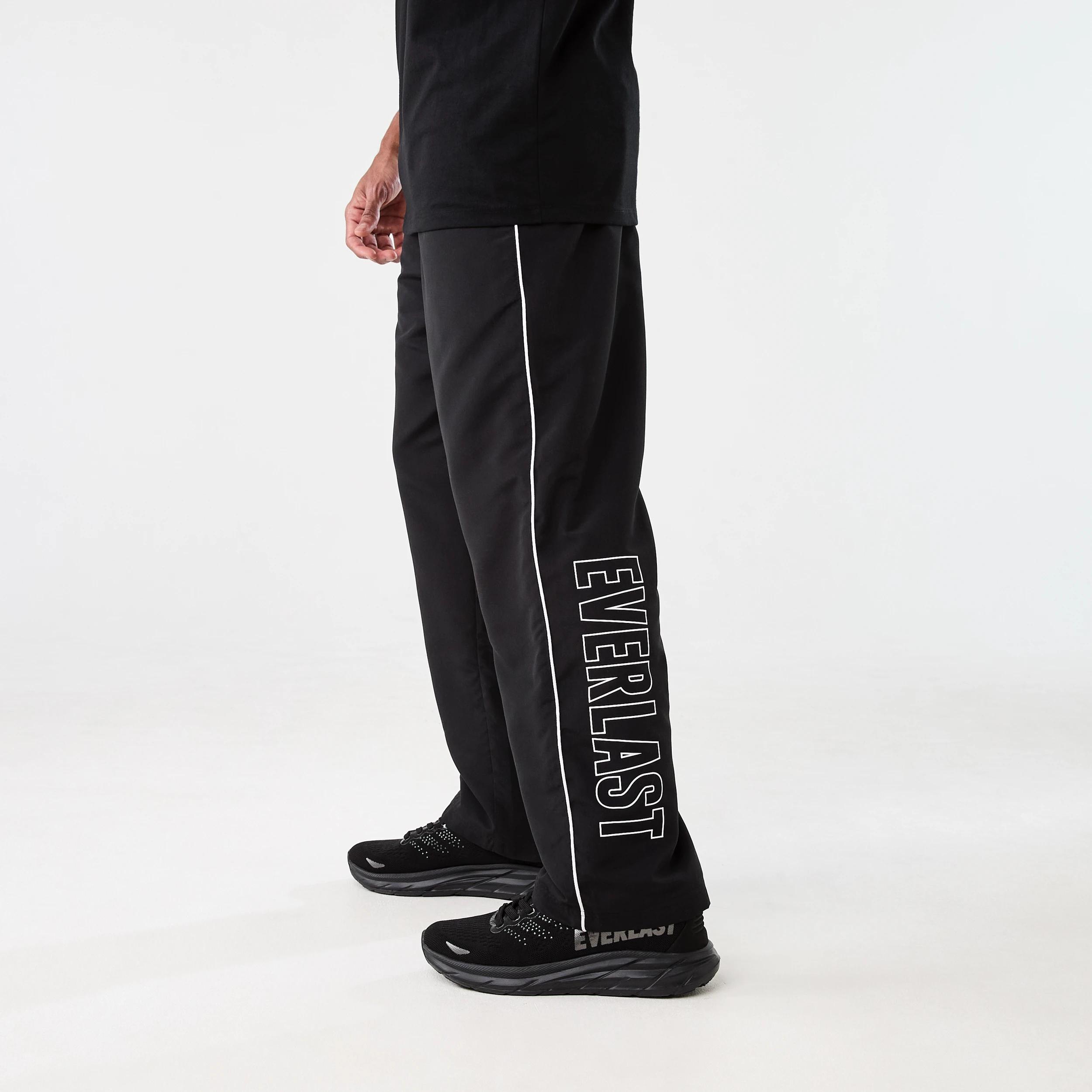 1 Everlast Mens Trackpants EVER SHELL PANT BLACK, 1 of 7
