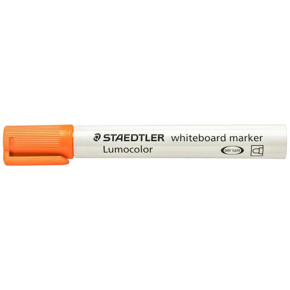 1 Staedtler Lumocolor Whiteboard Marker Bullet Orange, 1 of 2