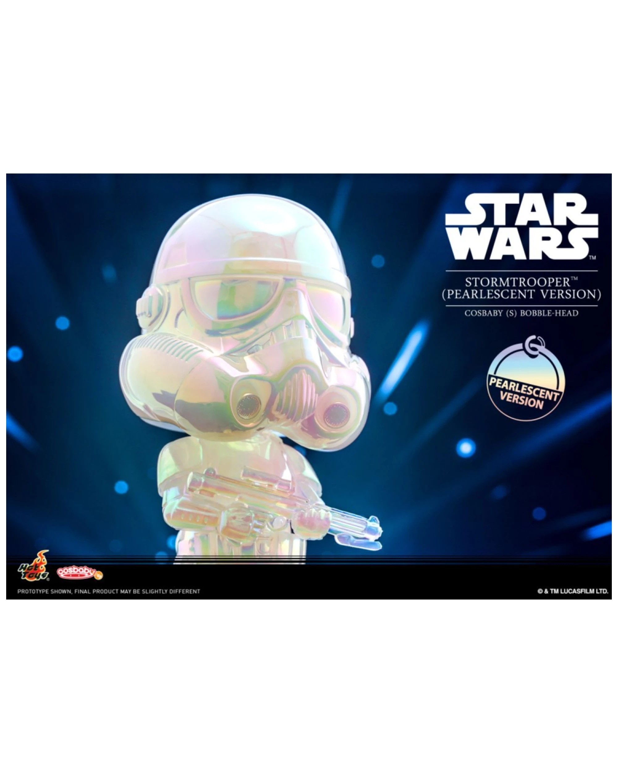 3 Star Wars Stormtrooper Pearlescent Cosbaby Action Figure Bobble-Head 11cm - Multi, 3 of 3