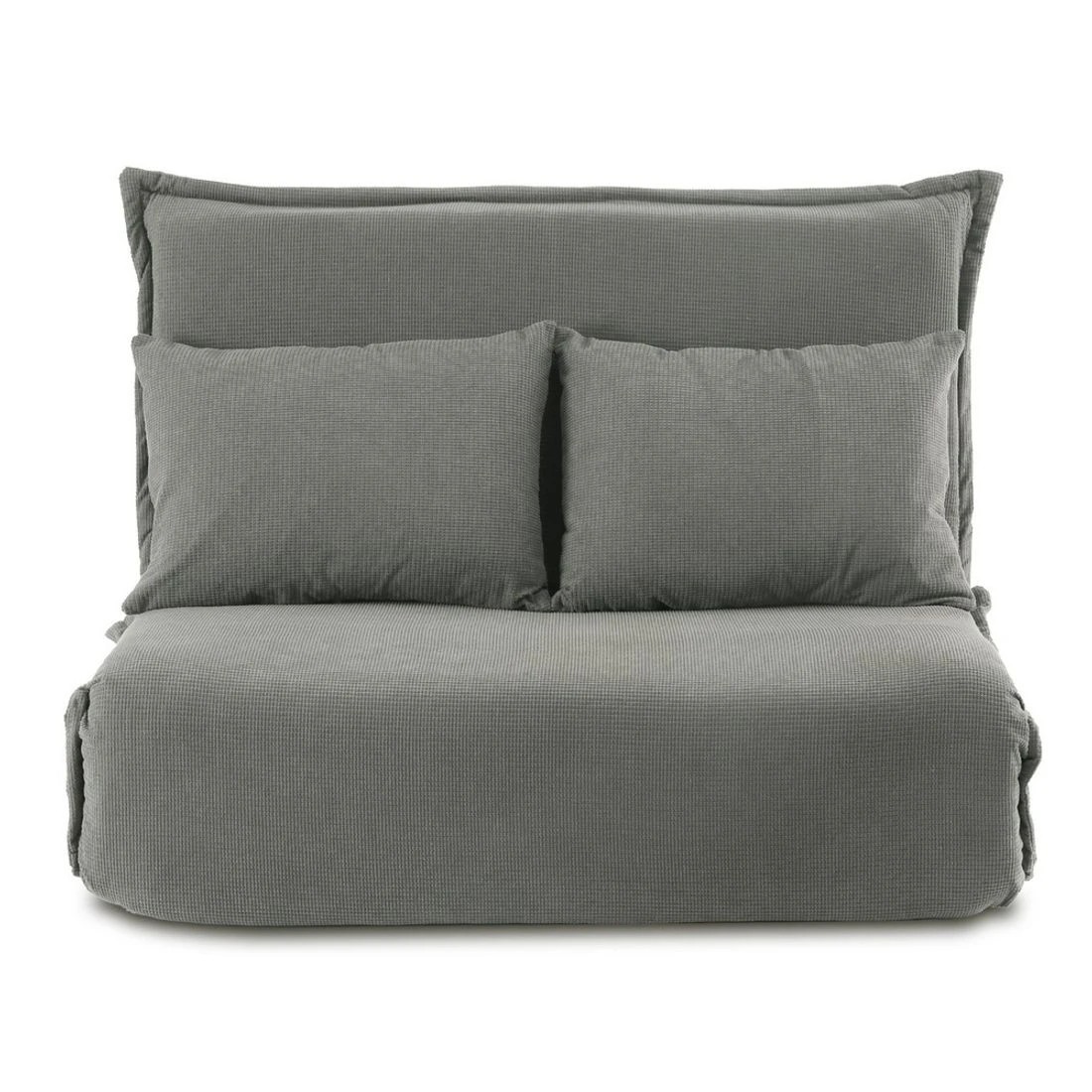 3 Artiss Floor Lounge Sofa Bed Foldable 2 Seater - Grey, 3 of 7