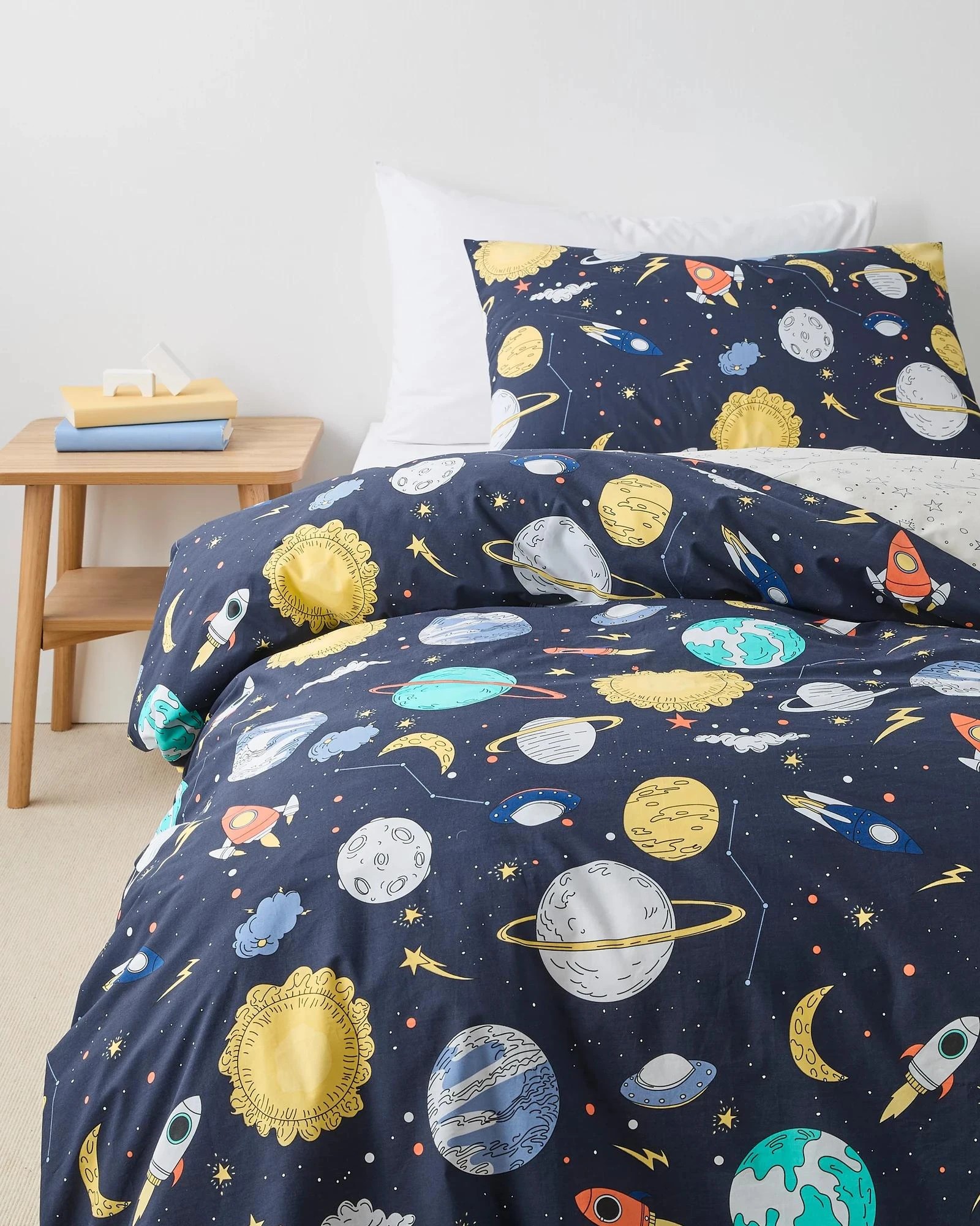 Target Apollo Space Australian Cotton Kids Quilt Cover Set