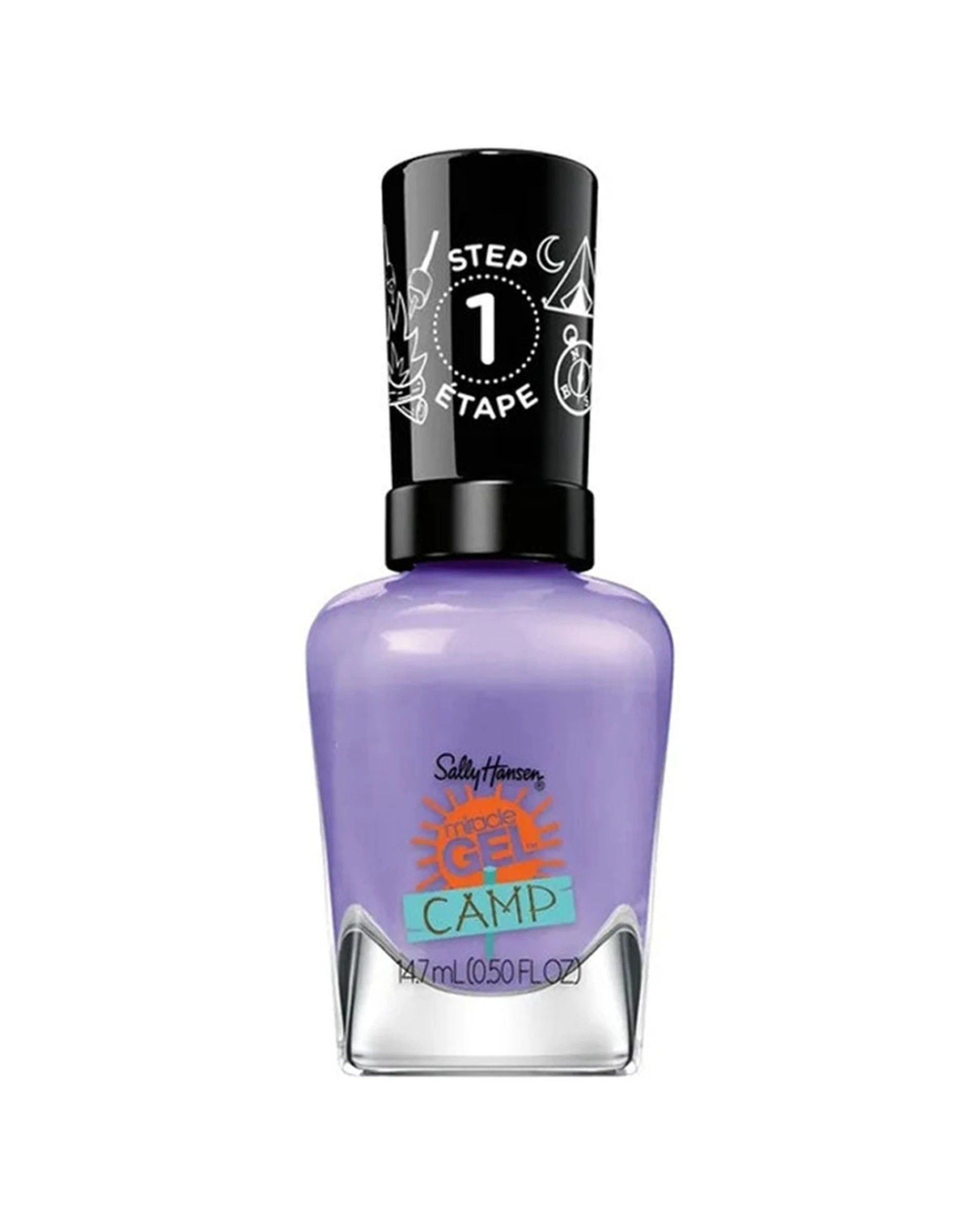 1 Sally Hansen Miracle Gel Nail Polish Summer Nights Long-Wear Chip Resistant - Purple, 1 of 1