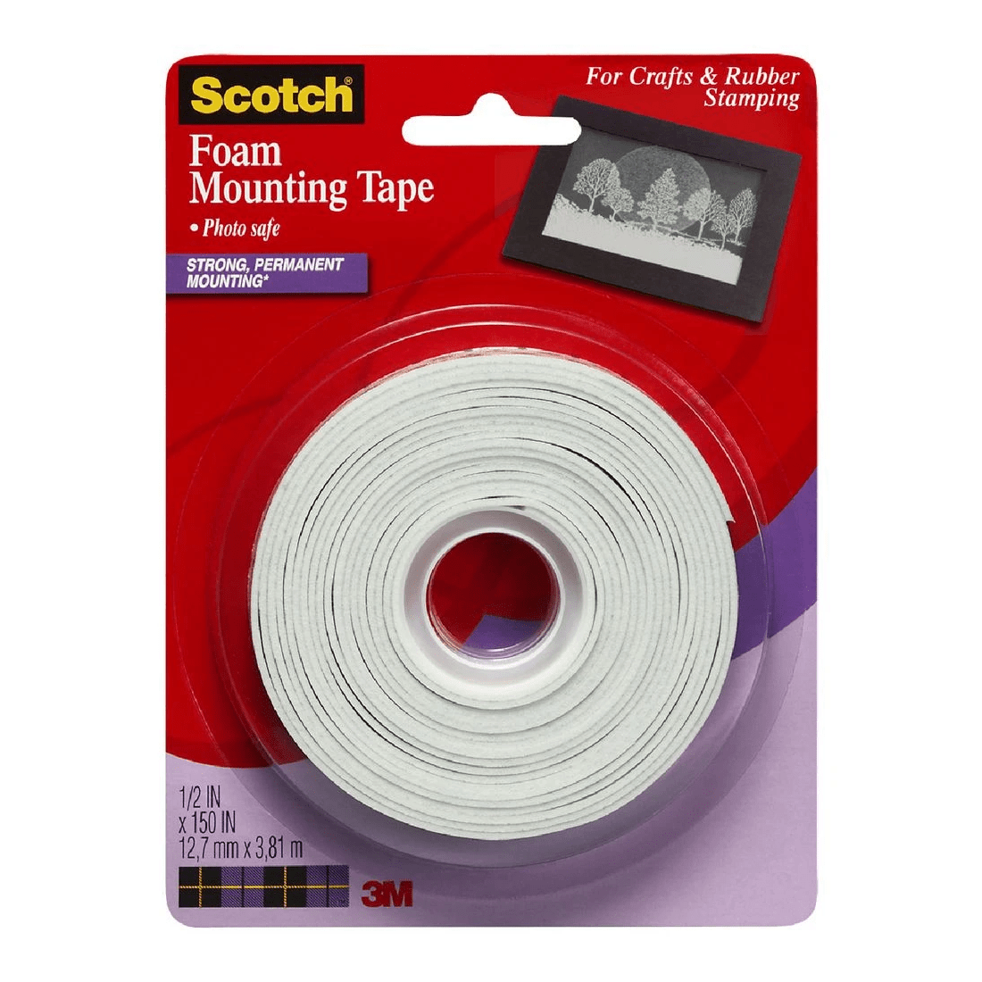 1 Scotch Foam Mounting Tape 12mm x 3m, 1 of 1