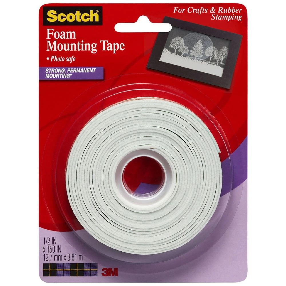 1 Scotch Foam Mounting Tape 12mm x 3m, 1 of 1